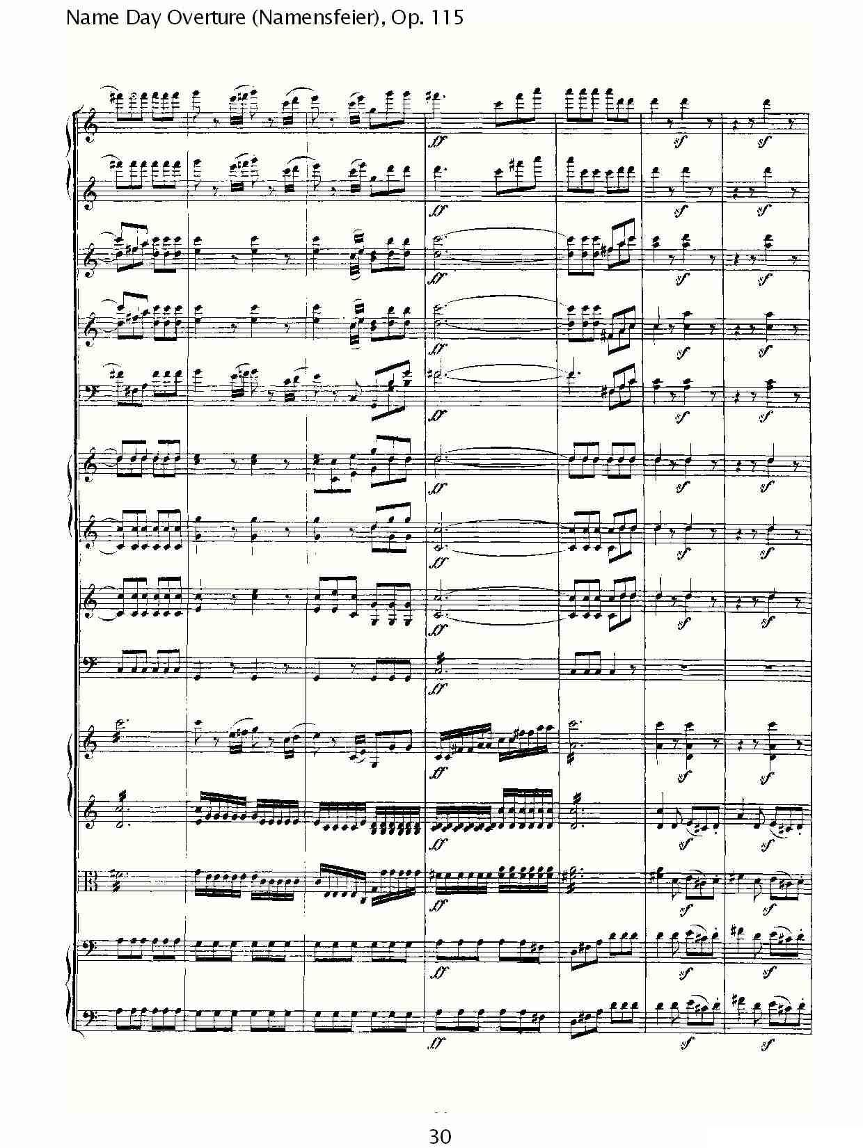 Name Day Overture（Namensfeier)，Op.11）其它曲谱（图30）