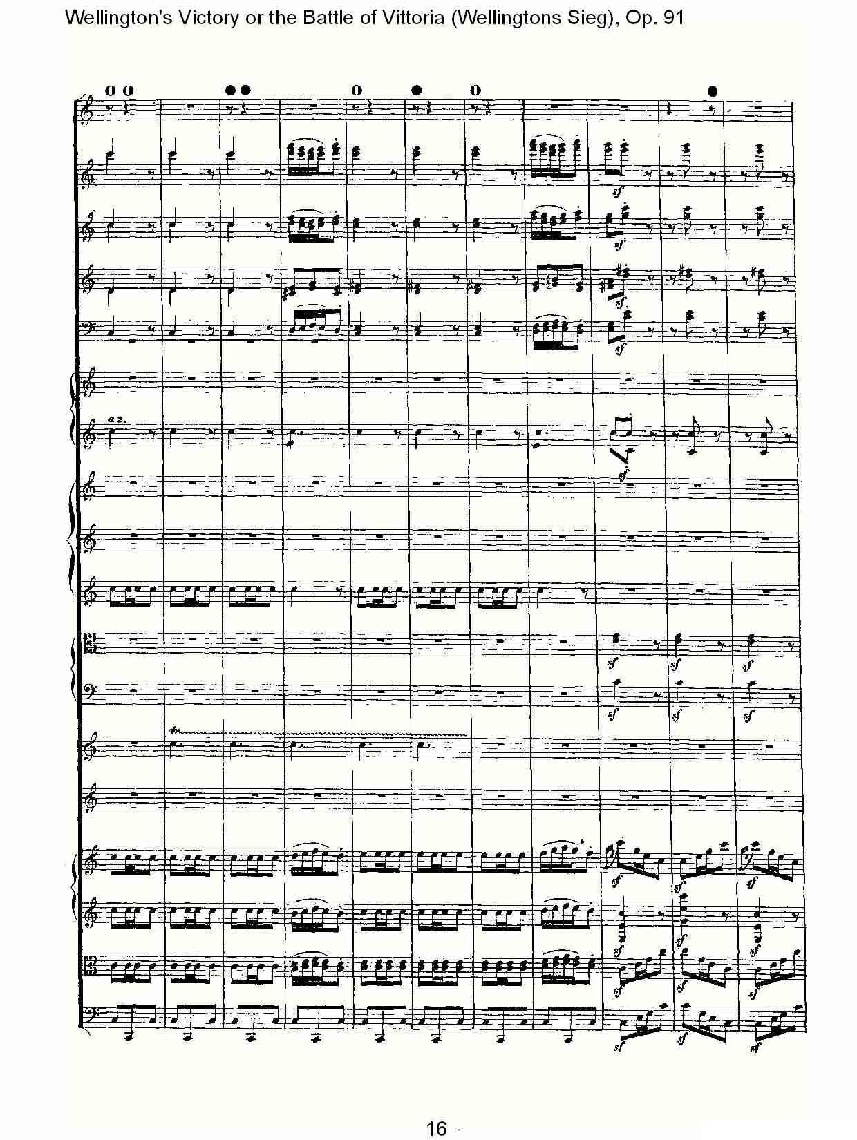 Wellingtons Sieg（ Op.91 第一乐章（一））其它曲谱（图16）
