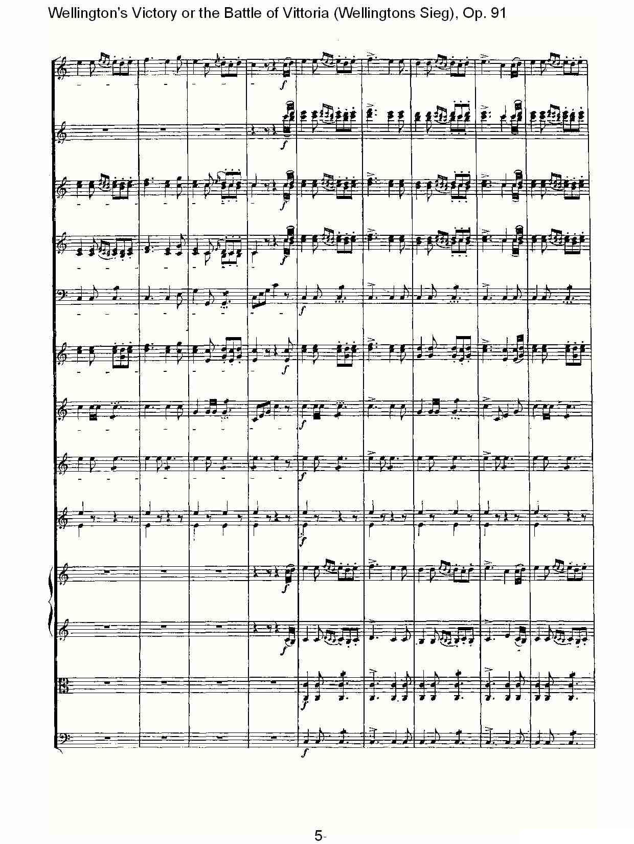 Wellingtons Sieg（ Op.91 第一乐章（一））其它曲谱（图5）