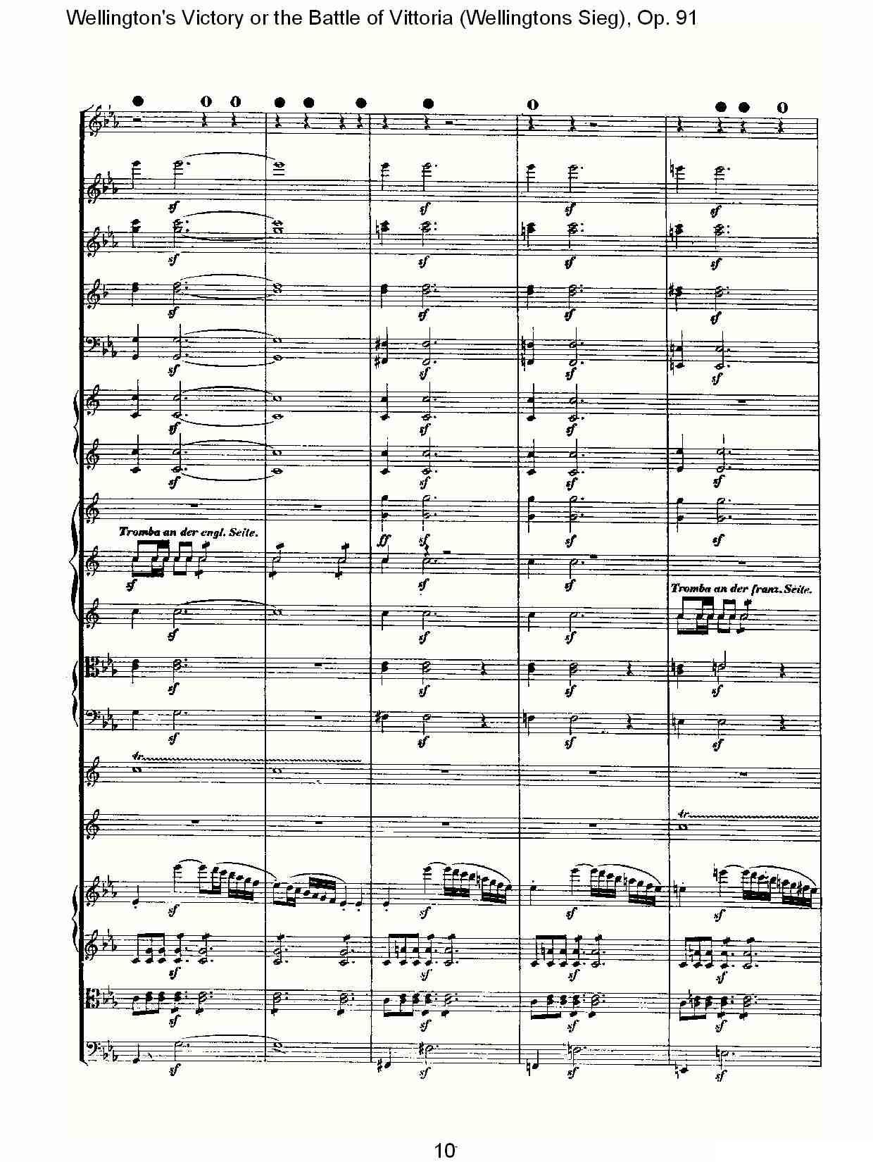 Wellingtons Sieg（ Op.91 第一乐章（一））其它曲谱（图9）