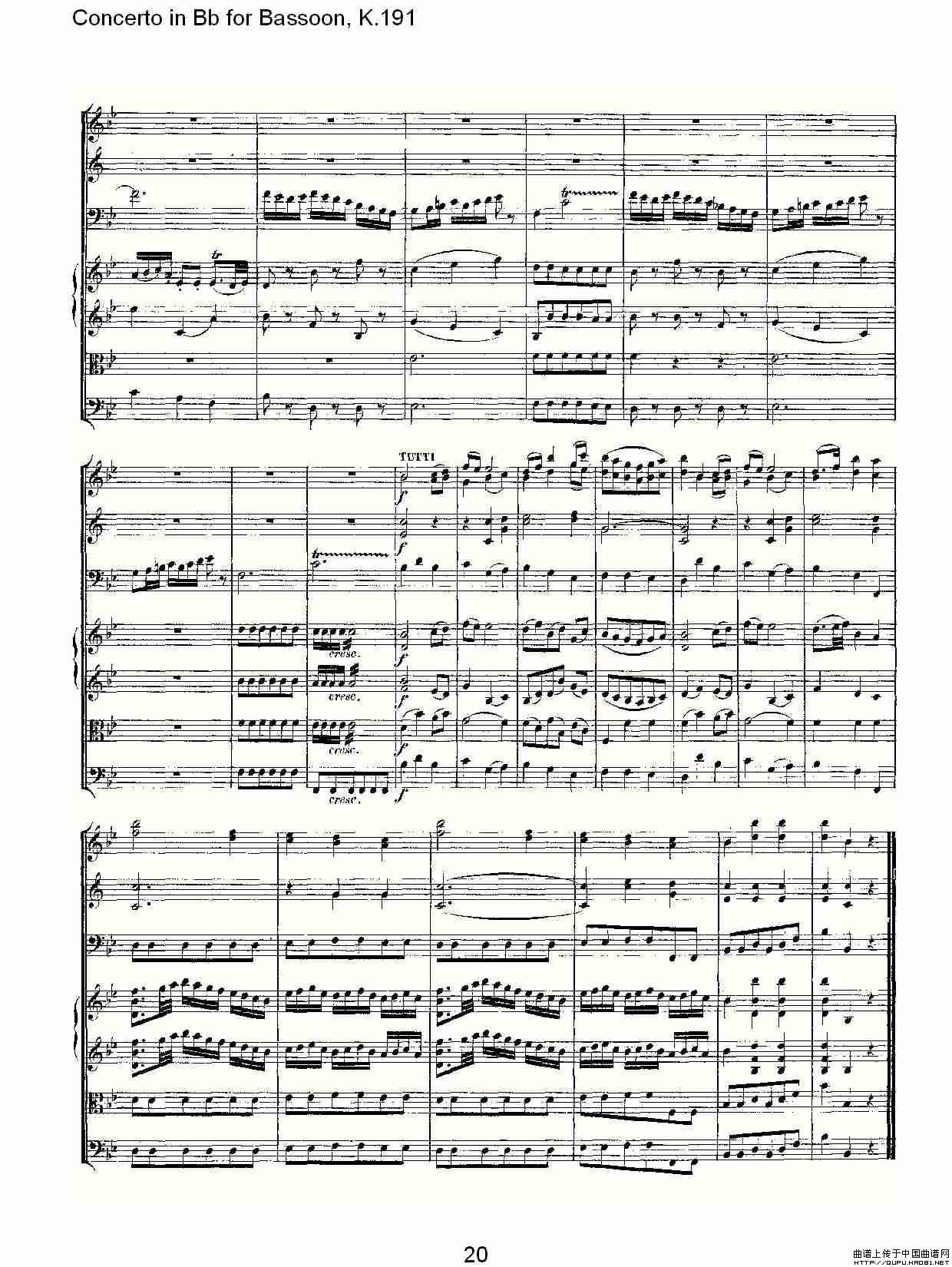 Concerto in Bb for Bassoon, K.191（降B大调大管协奏曲）其它曲谱（图11）