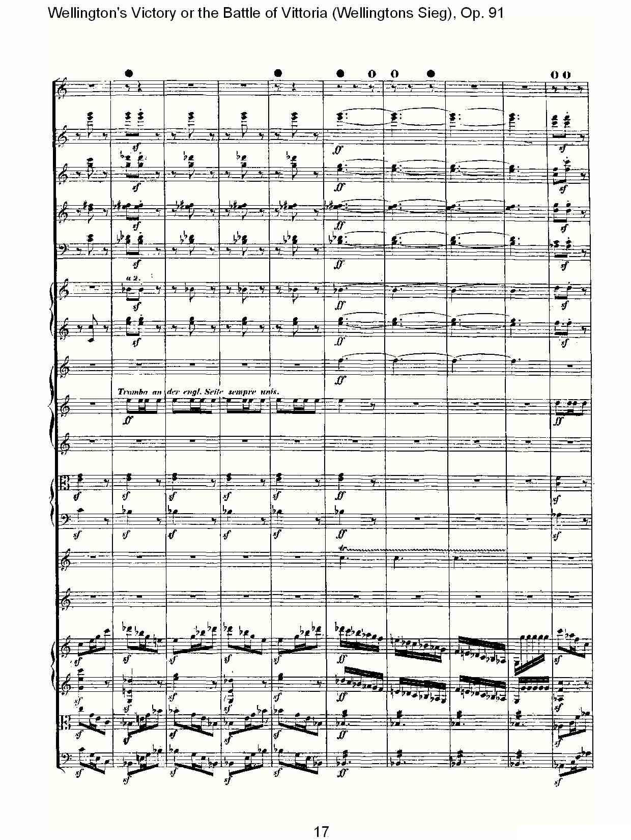 Wellingtons Sieg（ Op.91 第一乐章（一））其它曲谱（图17）