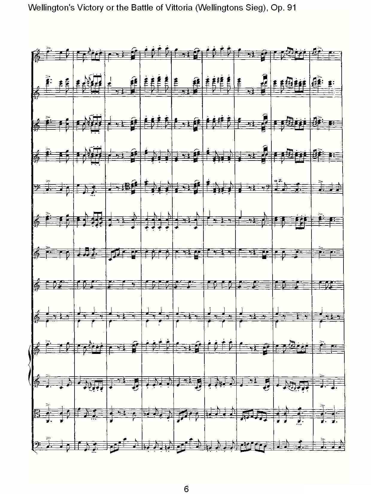 Wellingtons Sieg（ Op.91 第一乐章（一））其它曲谱（图6）