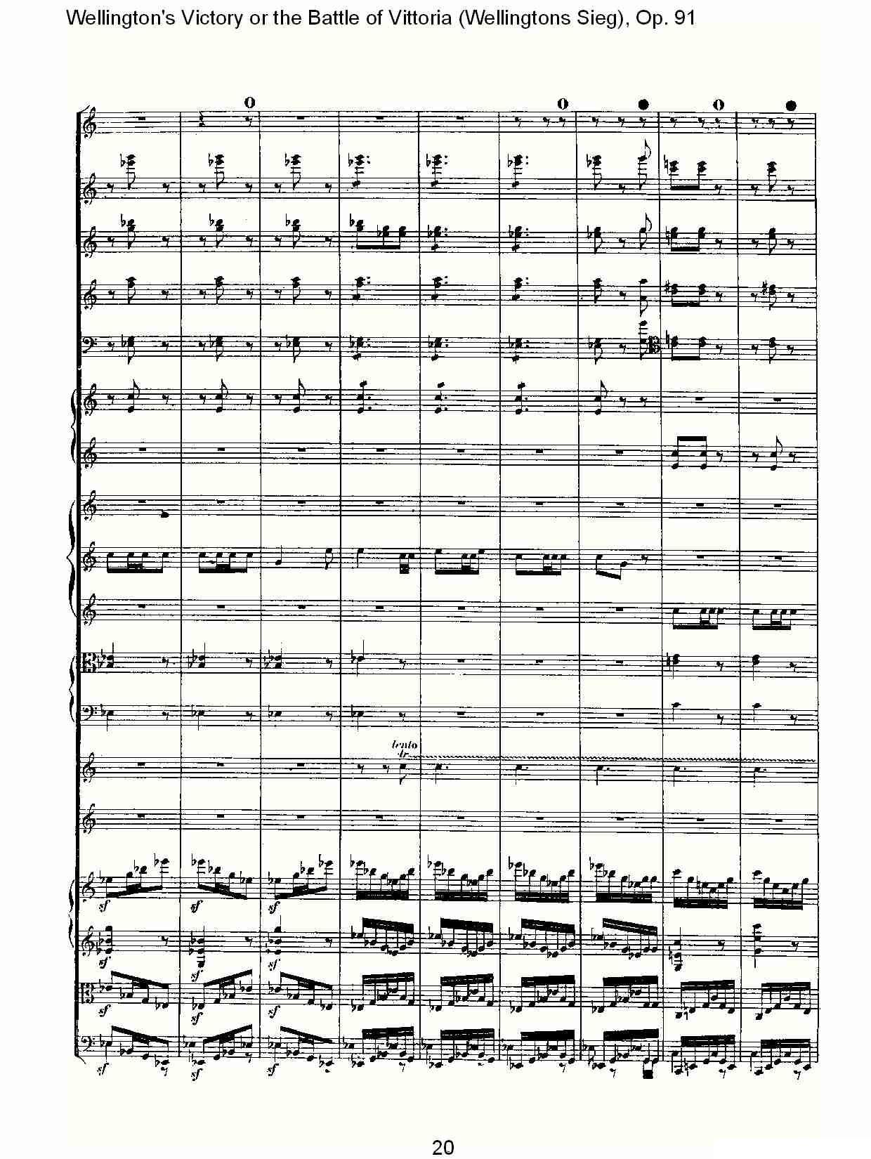 Wellingtons Sieg（ Op.91 第一乐章（一））其它曲谱（图20）