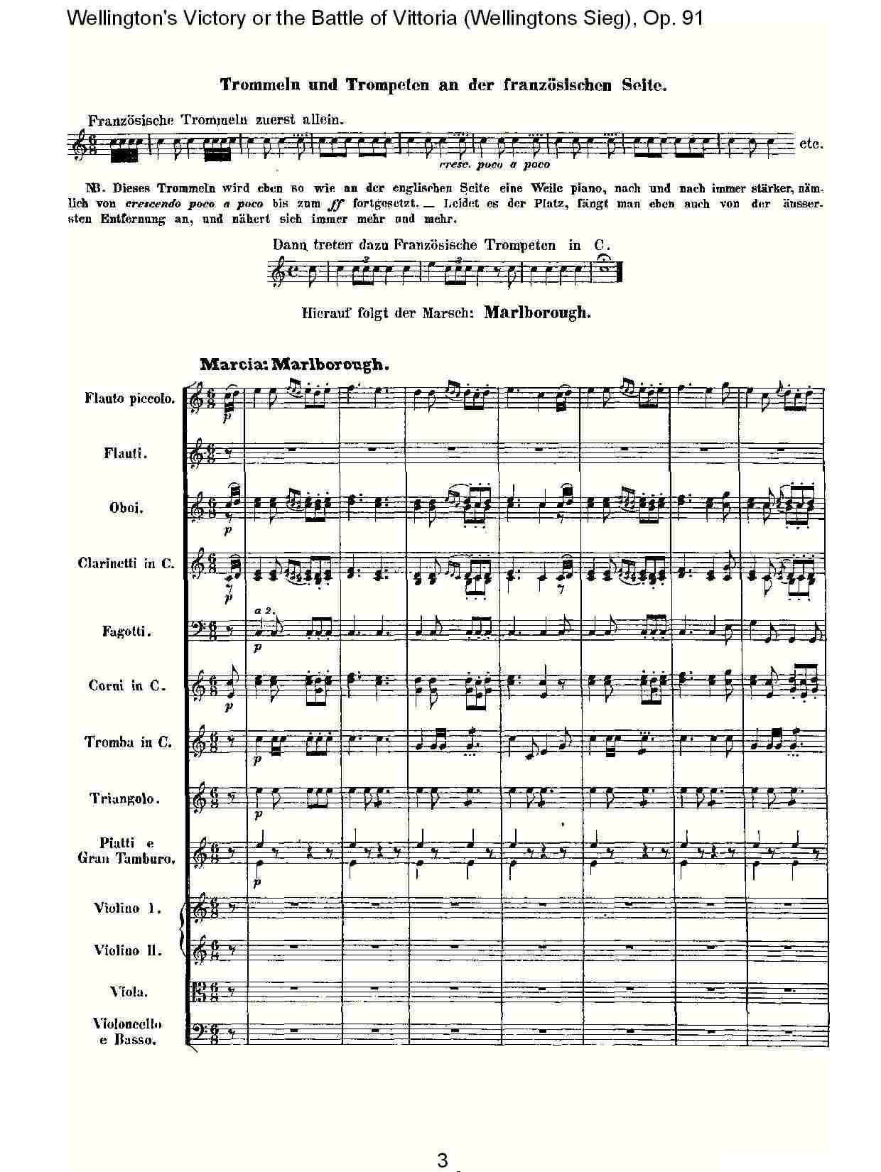 Wellingtons Sieg（ Op.91 第一乐章（一））其它曲谱（图3）