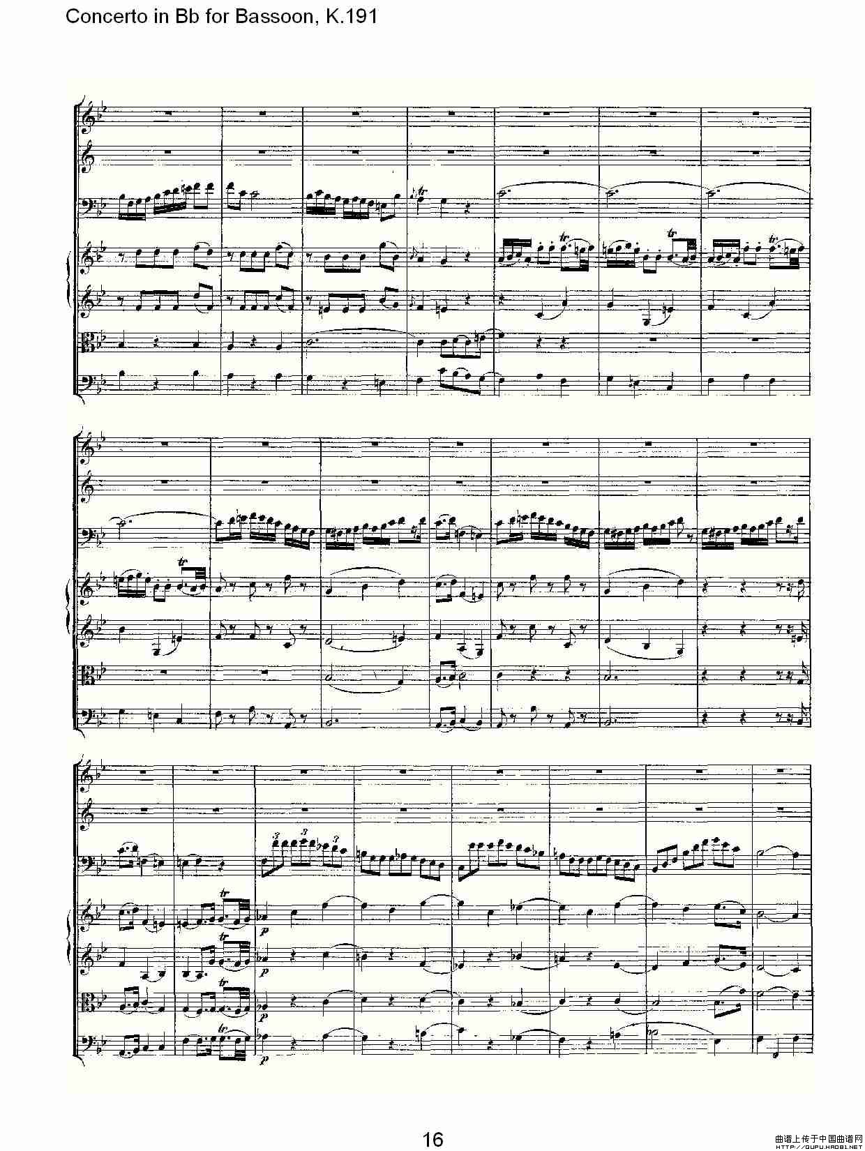Concerto in Bb for Bassoon, K.191（降B大调大管协奏曲）其它曲谱（图9）