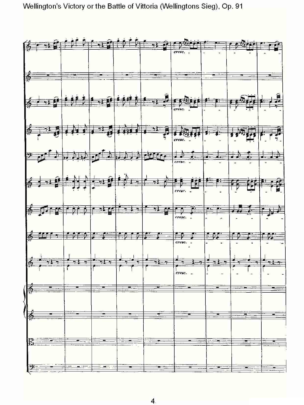 Wellingtons Sieg（ Op.91 第一乐章（一））其它曲谱（图4）