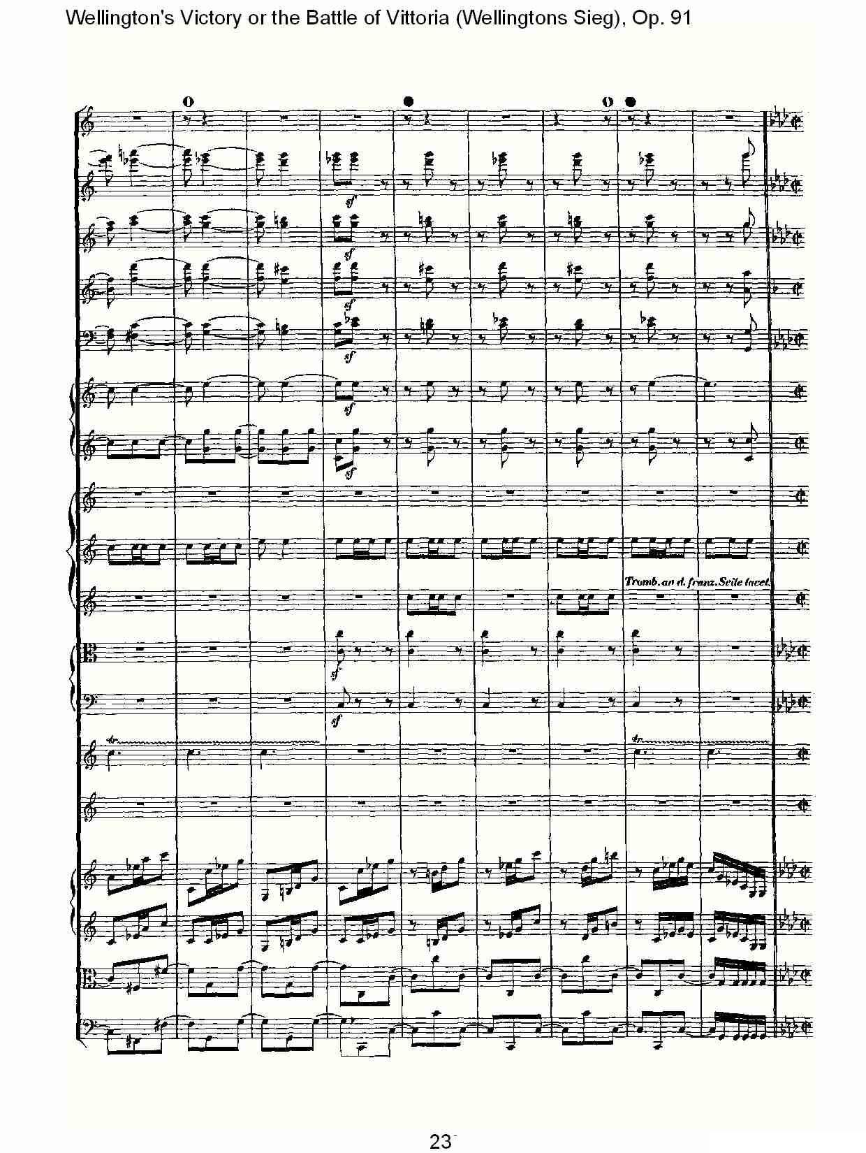 Wellingtons Sieg（ Op.91 第一乐章（一））其它曲谱（图23）
