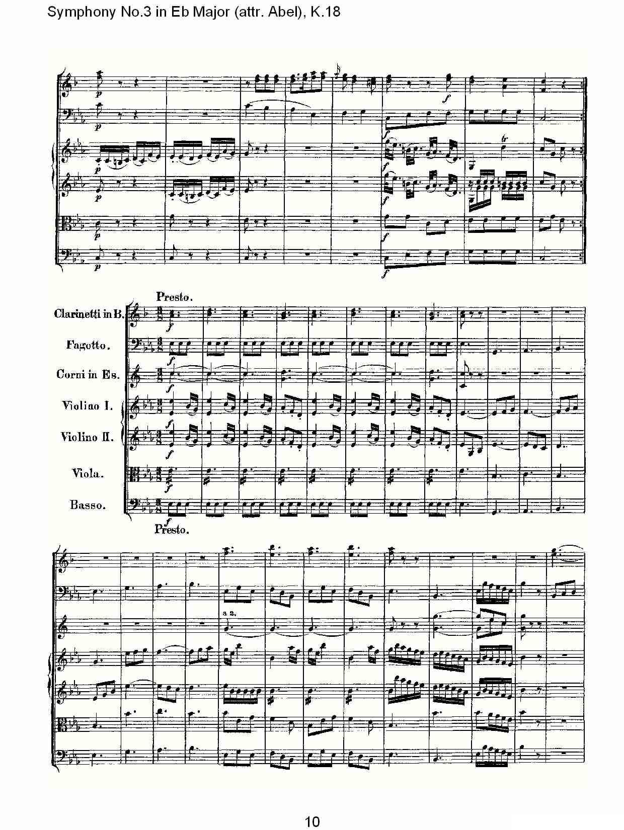 Symphony No.3 in Eb Major（attr. Abel)， K.1）其它曲谱（图11）