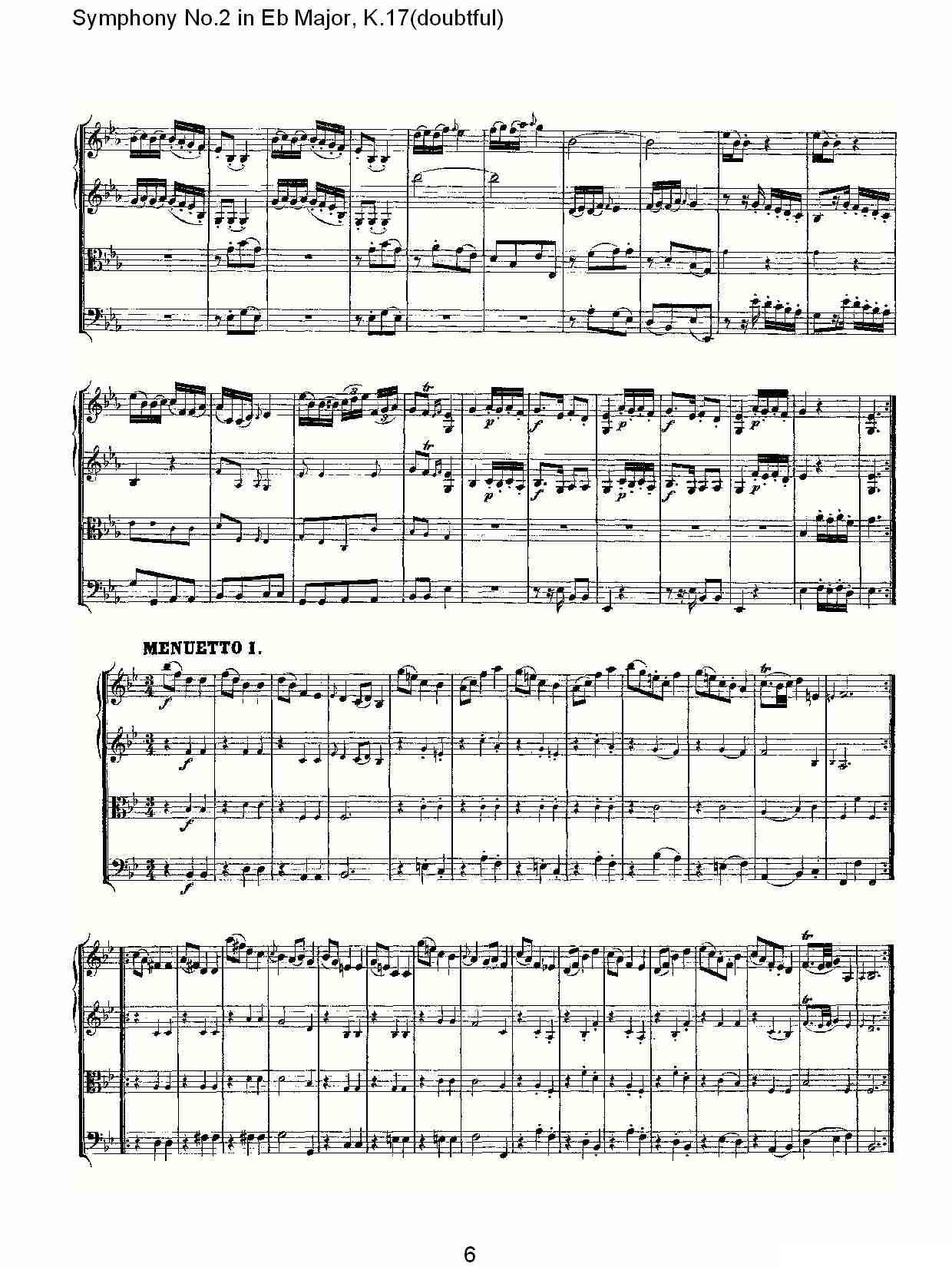 Symphony No.2 in Bb Major（doubtful))，K.1）其它曲谱（图6）