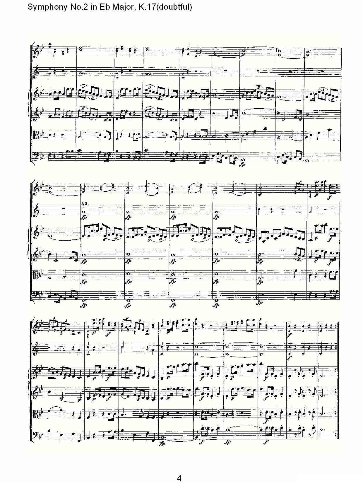 Symphony No.2 in Bb Major（doubtful))，K.1）其它曲谱（图4）