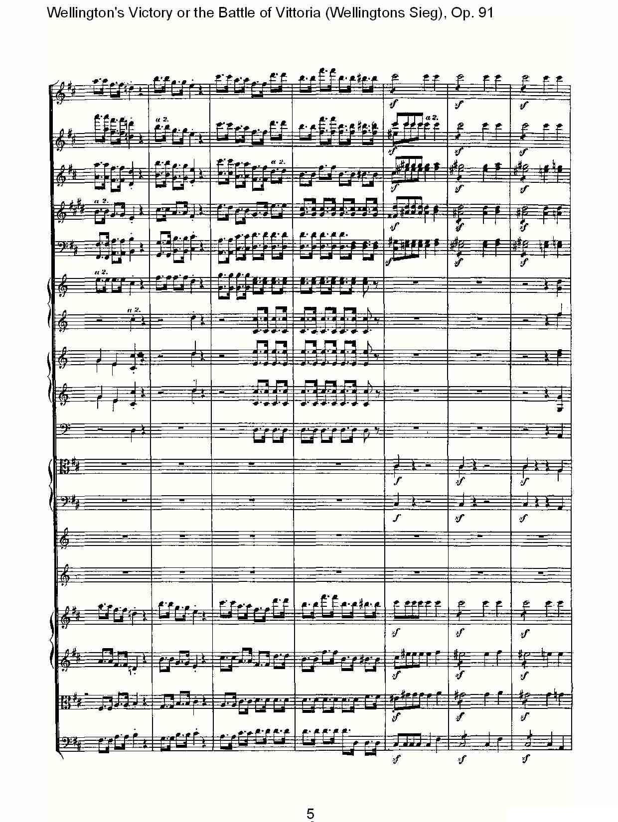 Wellingtons Sieg（ Op.91 第二乐章）其它曲谱（图5）