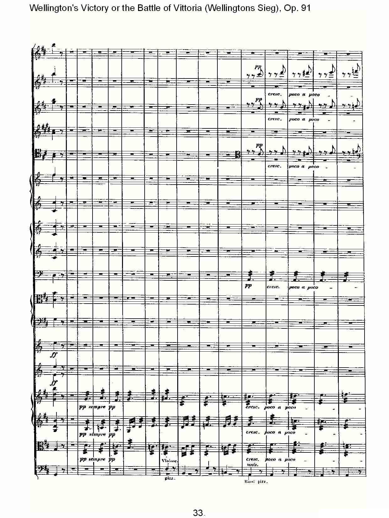 Wellingtons Sieg（ Op.91 第二乐章）其它曲谱（图33）