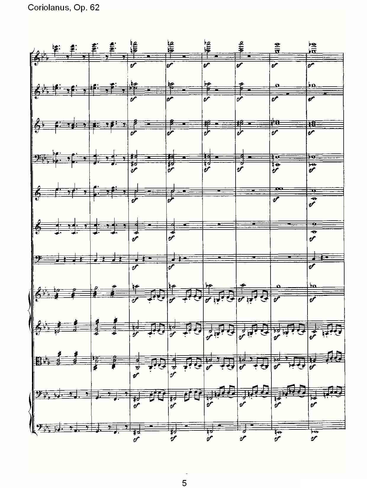 Coriolanus，Op.62其它曲谱（图5）