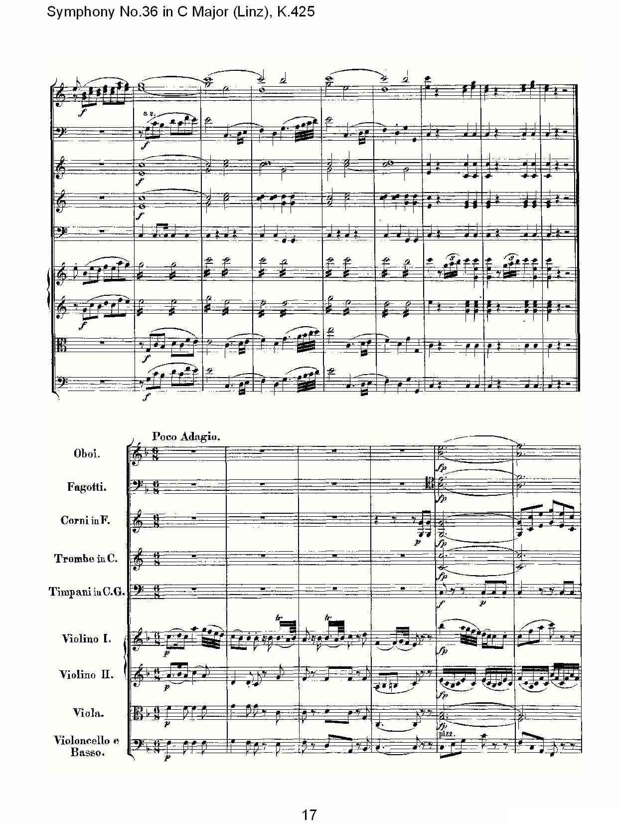 C大调第三十六交响曲K.425（一）其它曲谱（图17）