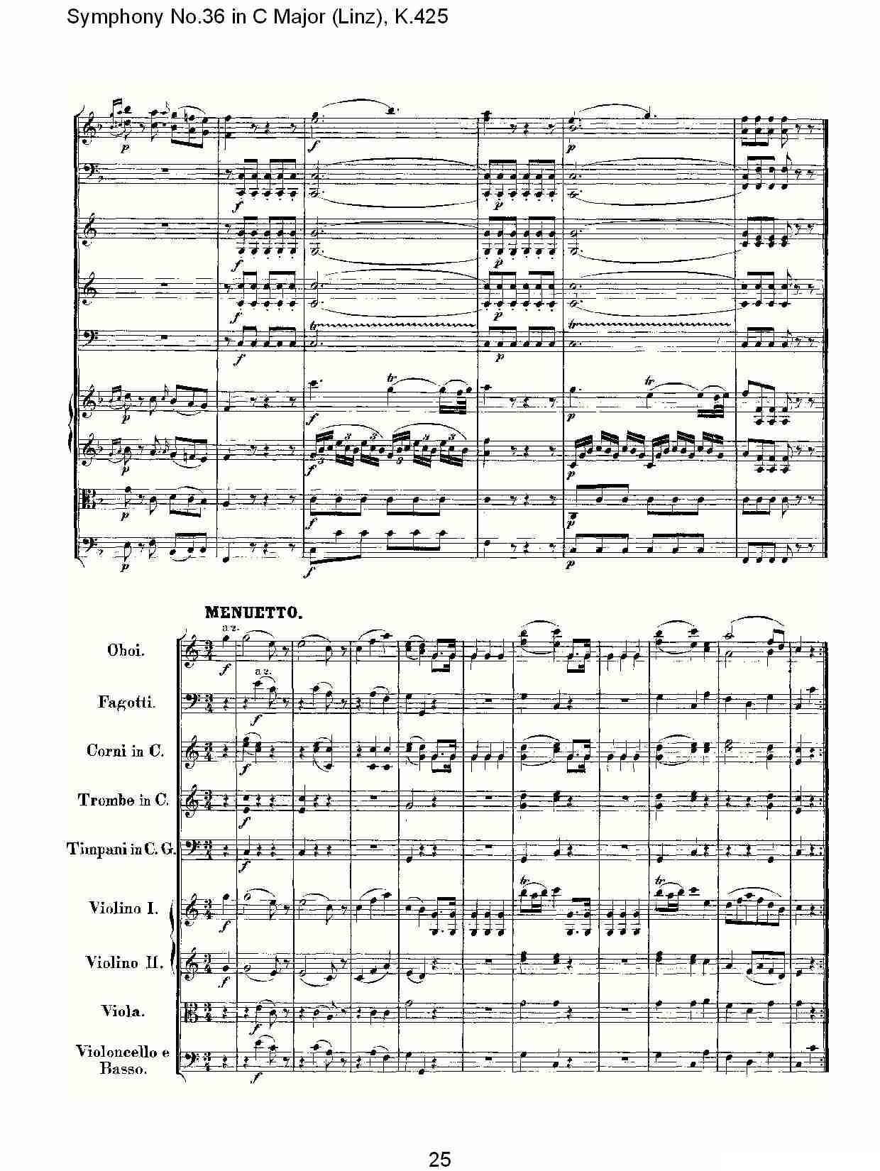 C大调第三十六交响曲K.425（一）其它曲谱（图25）