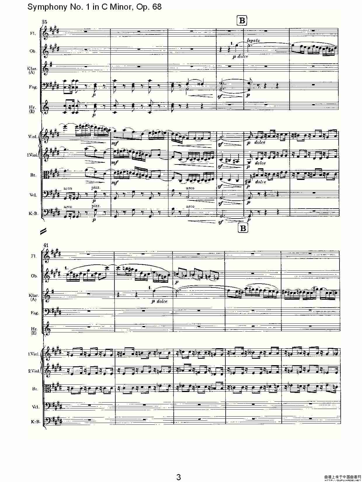 C小调第一交响曲, Op.68 第二乐章其它曲谱（图2）