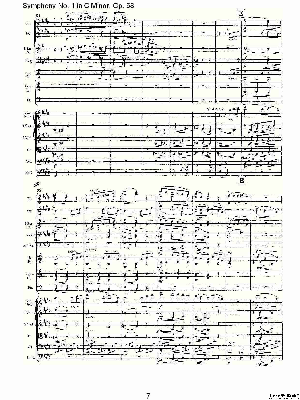 C小调第一交响曲, Op.68 第二乐章其它曲谱（图4）