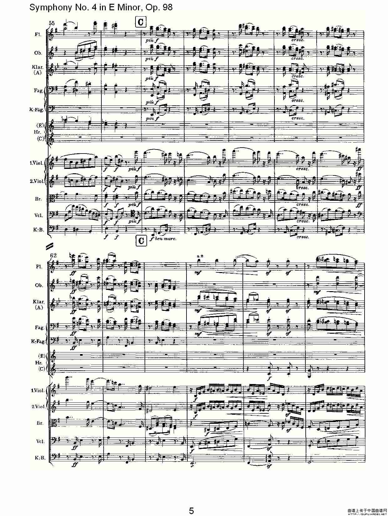 E小调第四交响曲, Op.98 第四乐章其它曲谱（图3）