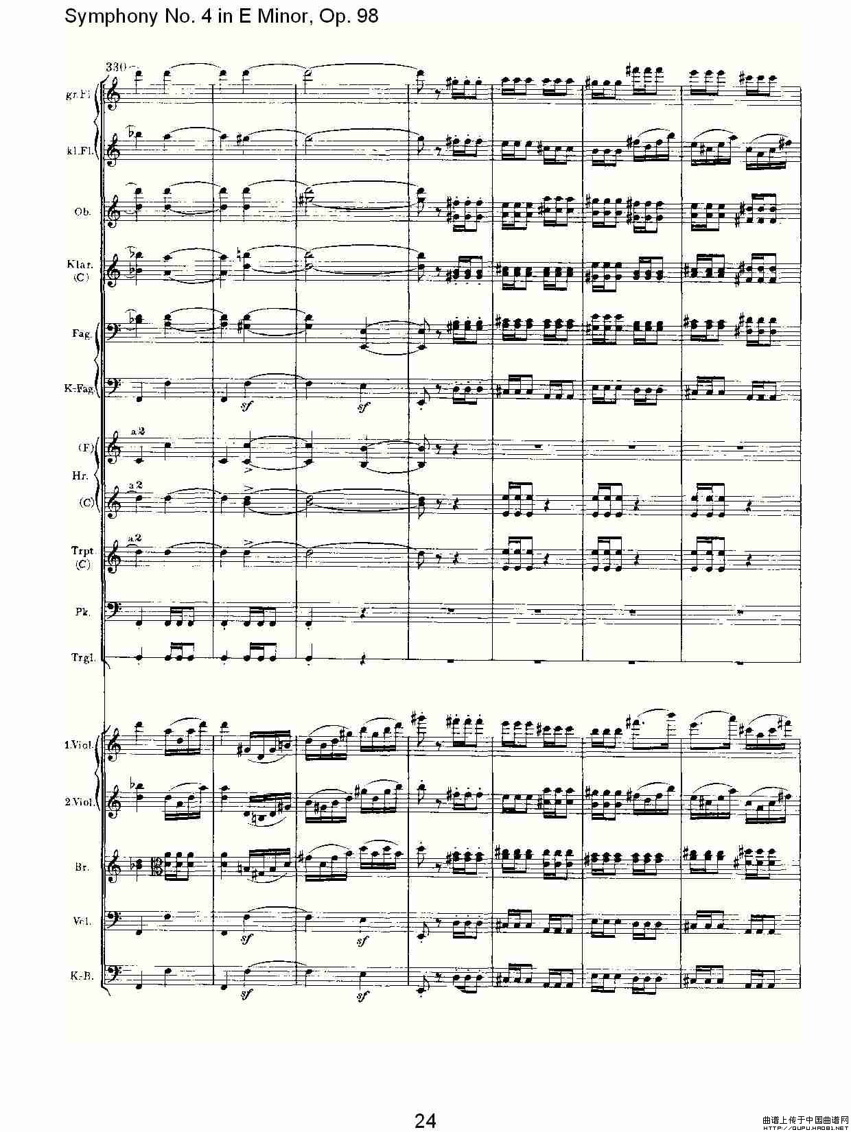 E小调第四交响曲, Op.98 第三乐章其它曲谱（图13）