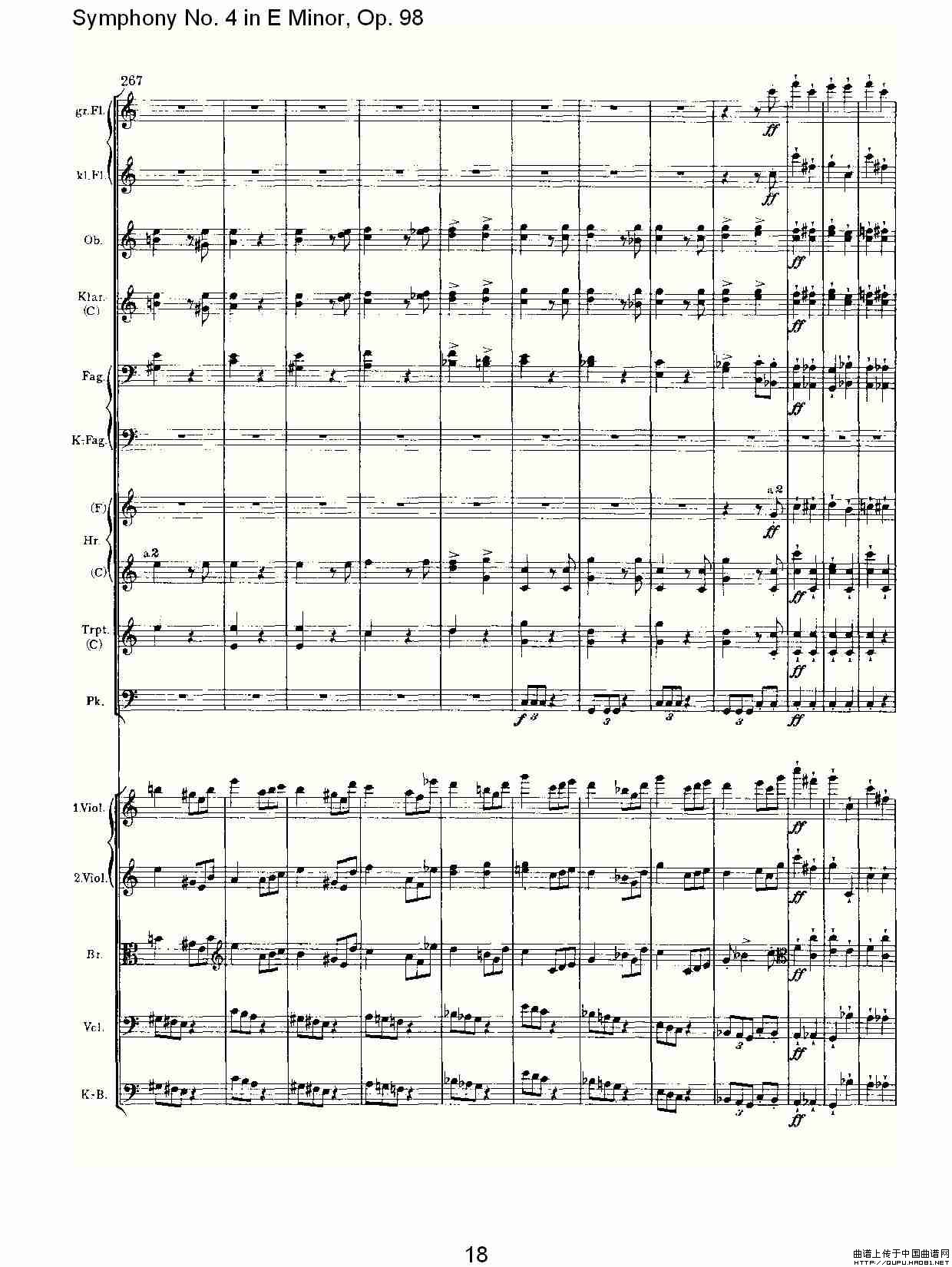 E小调第四交响曲, Op.98 第三乐章其它曲谱（图10）
