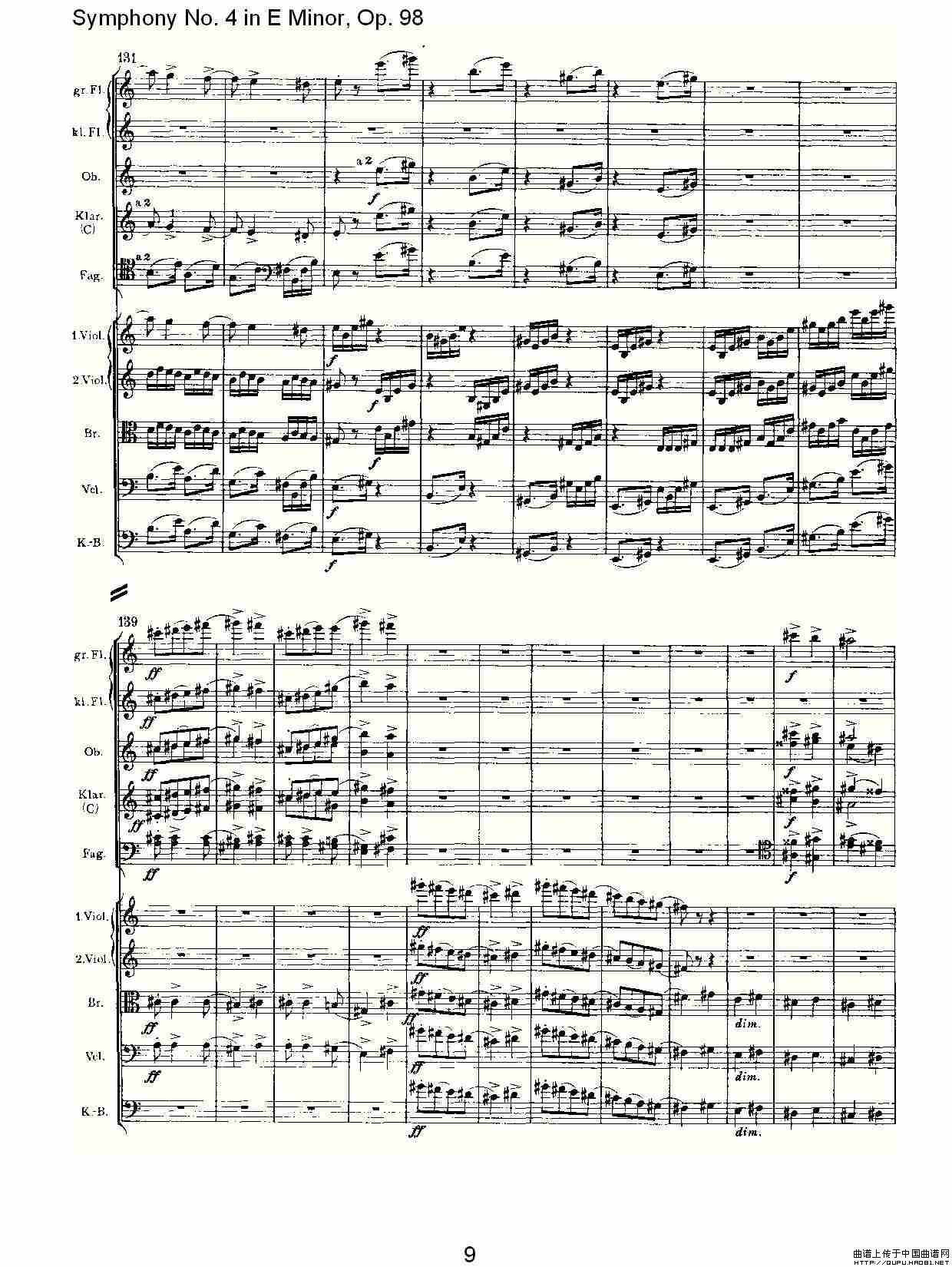 E小调第四交响曲, Op.98 第三乐章其它曲谱（图5）
