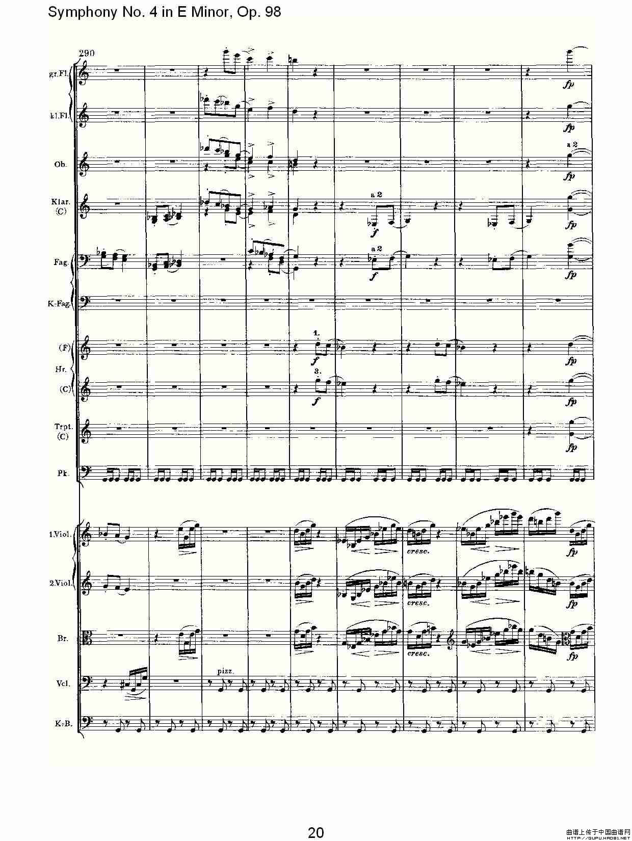 E小调第四交响曲, Op.98 第三乐章其它曲谱（图11）