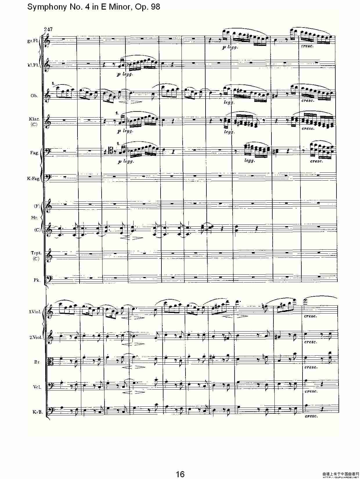 E小调第四交响曲, Op.98 第三乐章其它曲谱（图9）