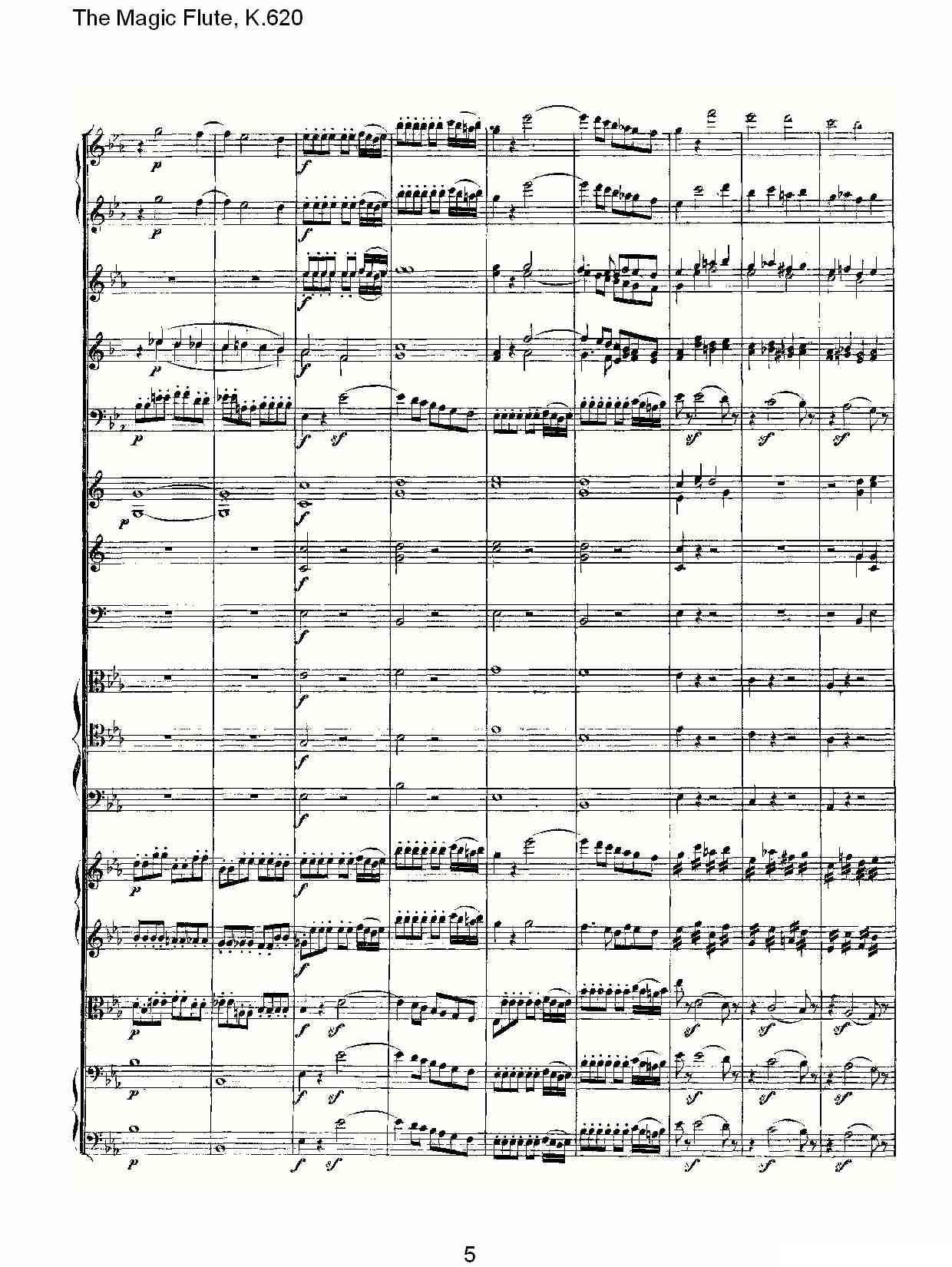 The Magic Flute, K.620其它曲谱（图5）
