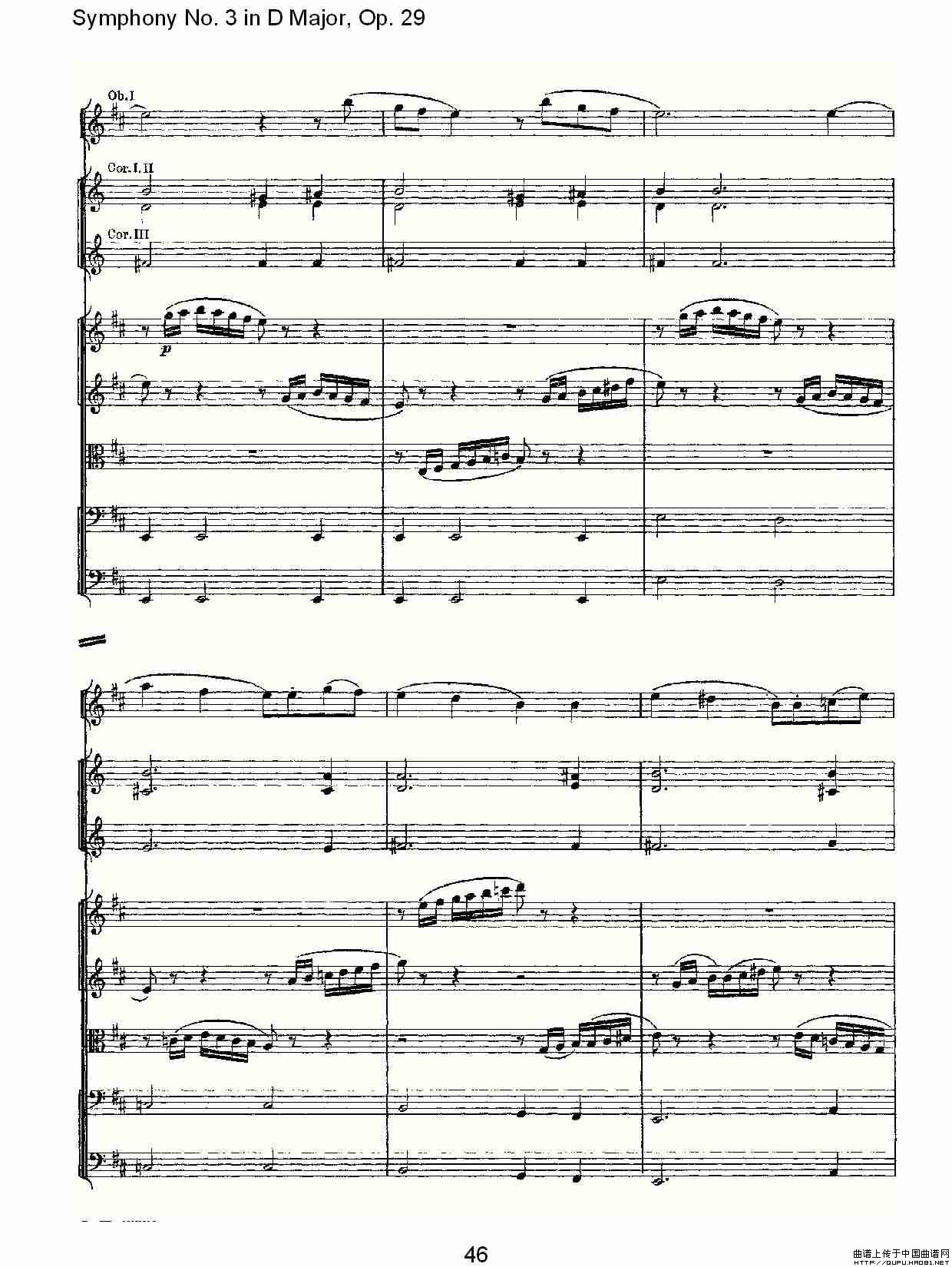 D大调第三交响曲,  Op.29 第一乐章（二）其它曲谱（图6）
