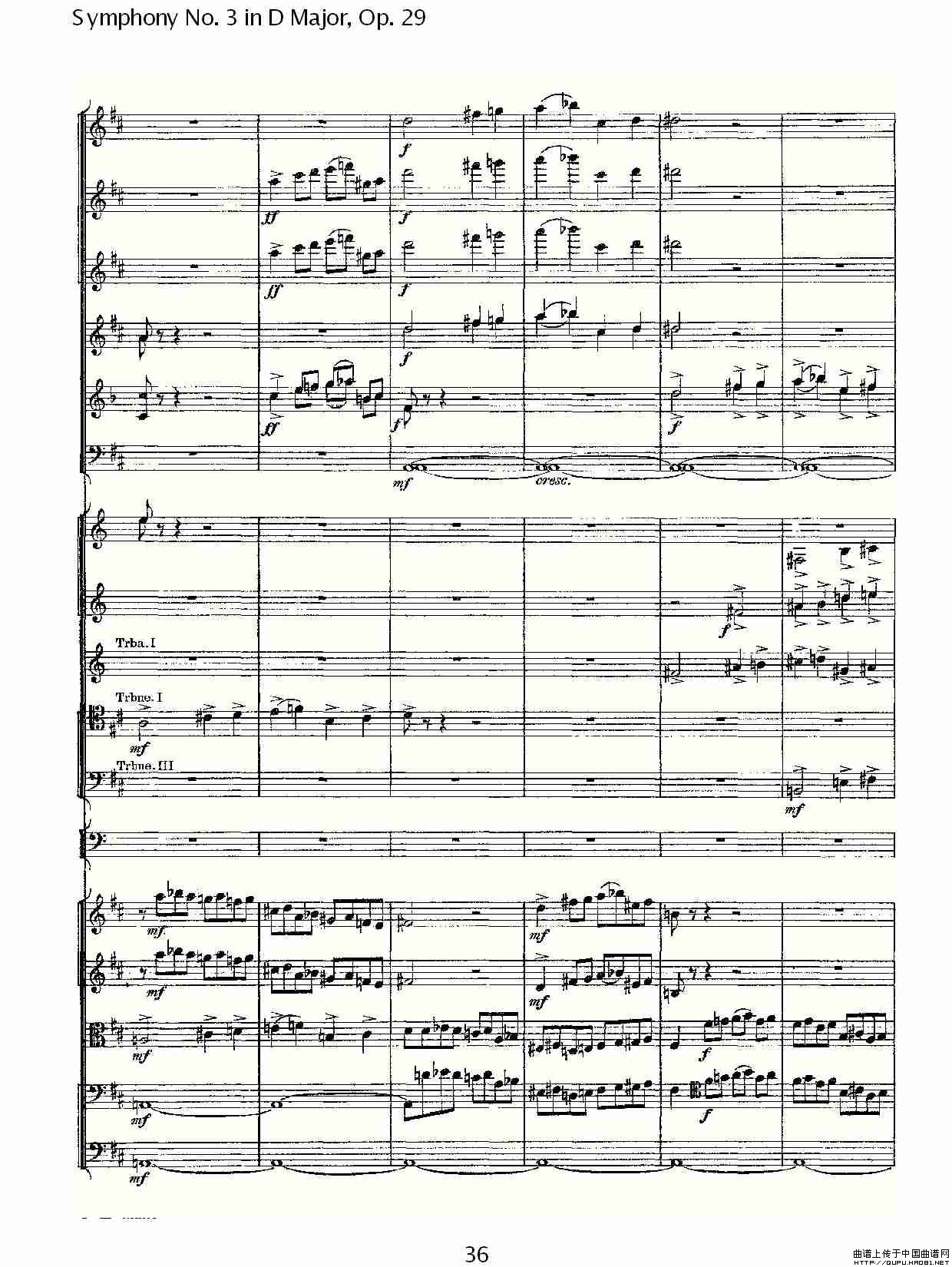 D大调第三交响曲,  Op.29 第一乐章（二）其它曲谱（图1）