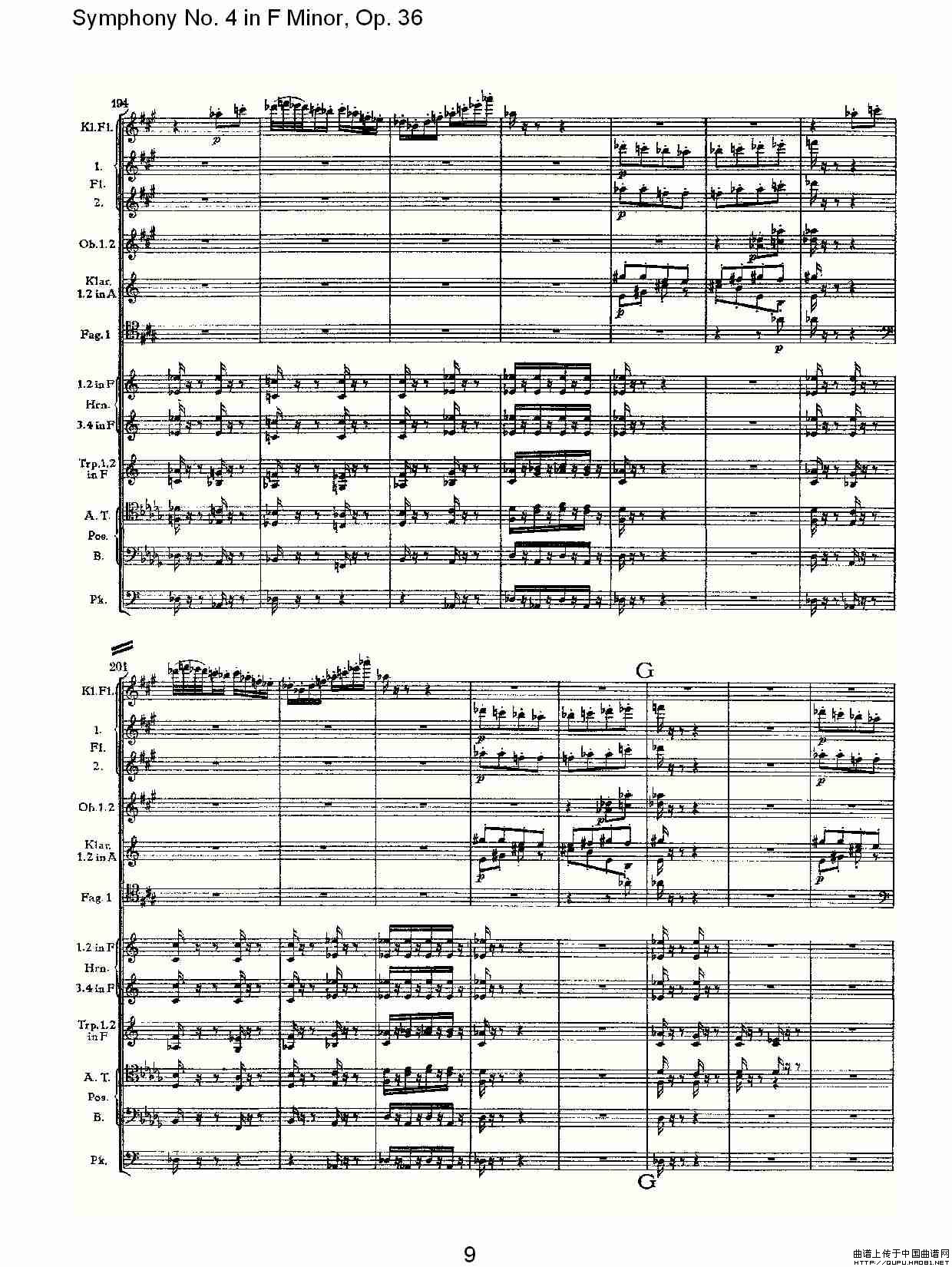 F小调第四交响曲,  Op. 36 第三乐章其它曲谱（图5）