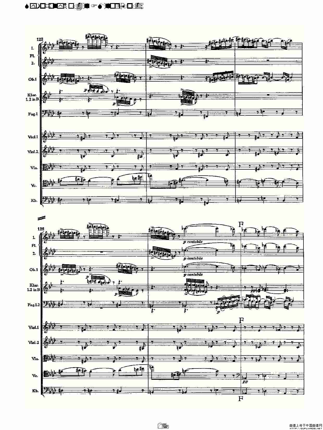 F小调第四交响曲,  Op. 36 第一乐章（一）其它曲谱（图9）