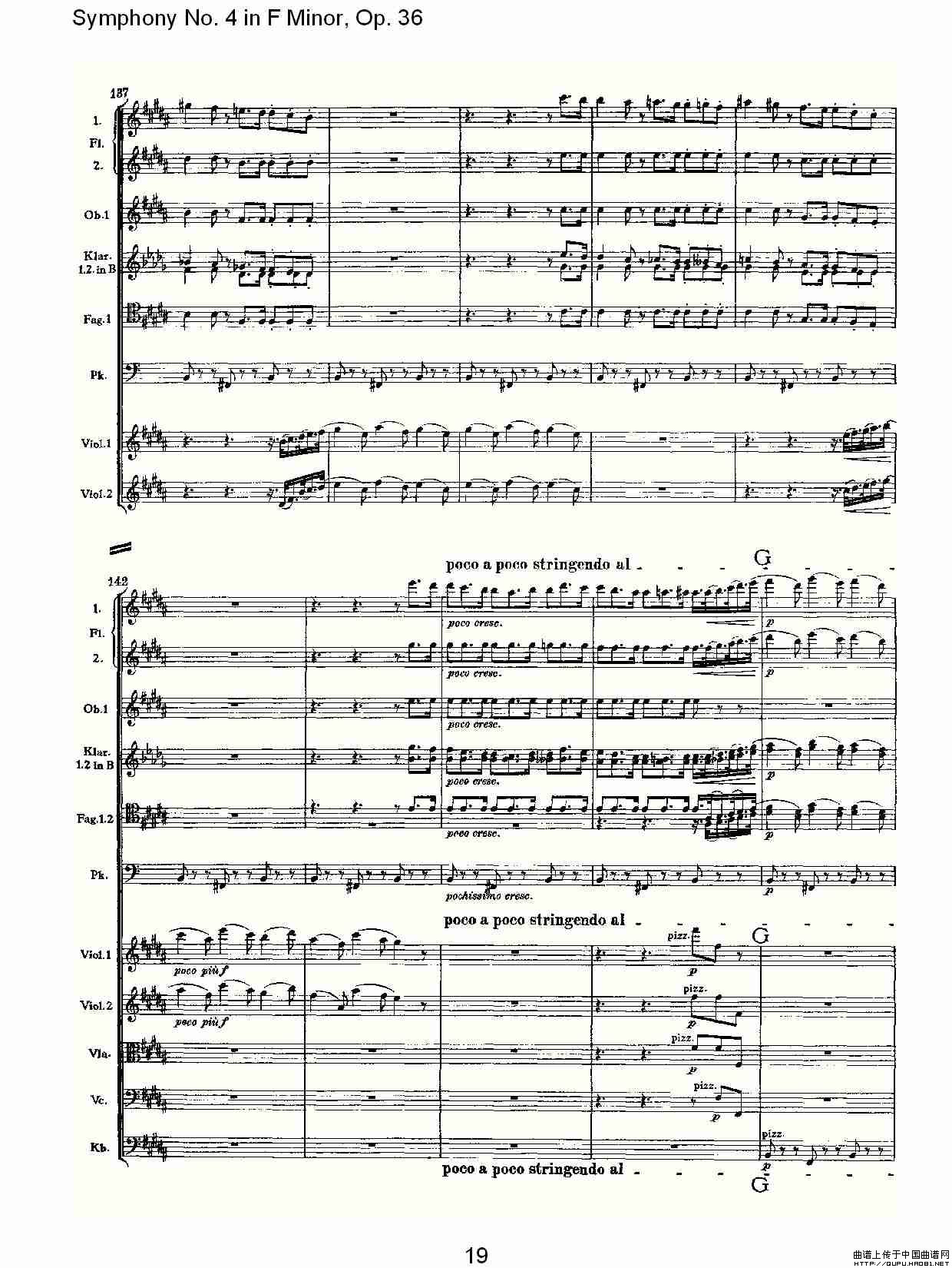 F小调第四交响曲,  Op. 36 第一乐章（一）其它曲谱（图10）