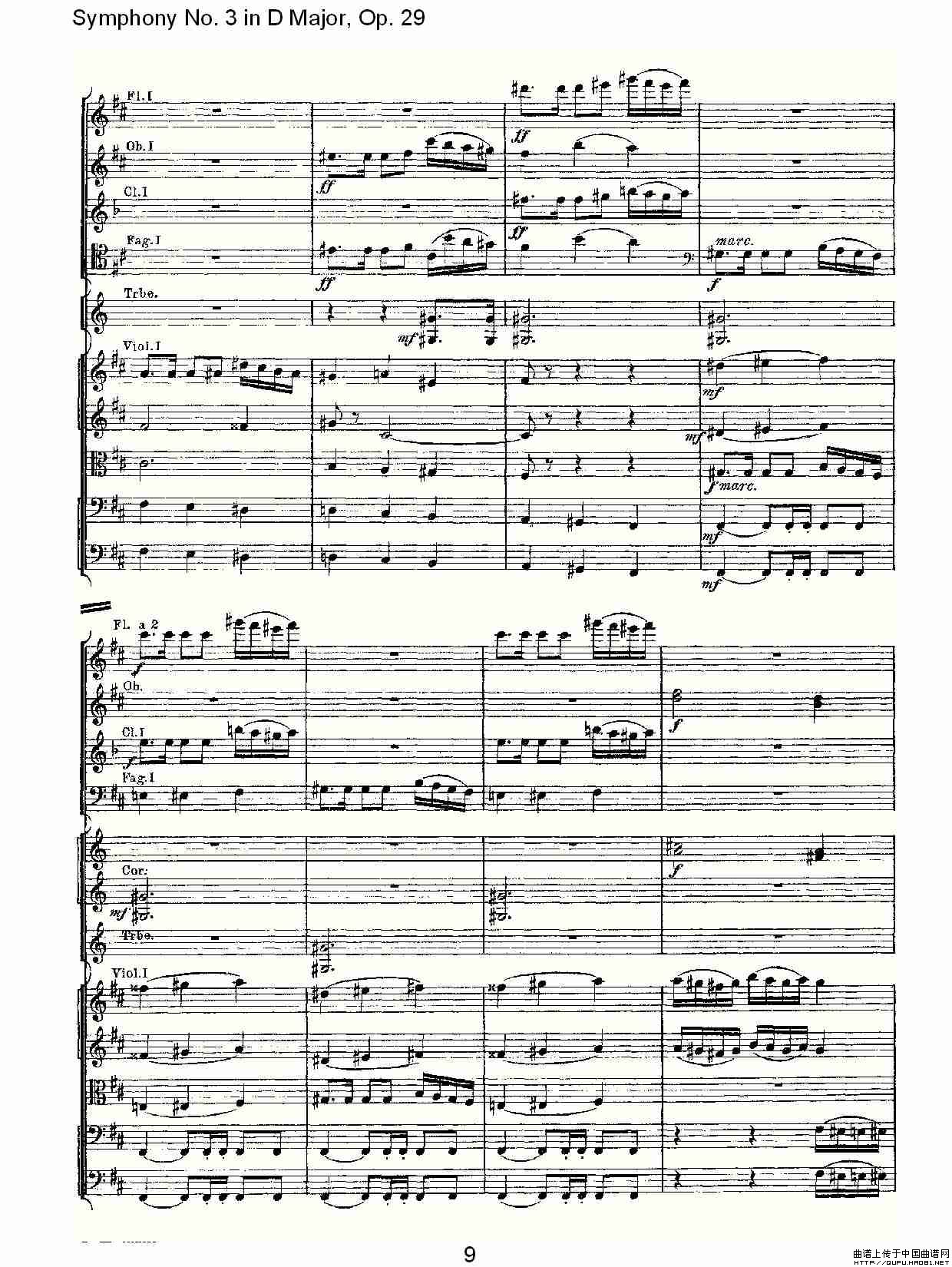 D大调第三交响曲,  Op.29 第五乐章（一）其它曲谱（图5）