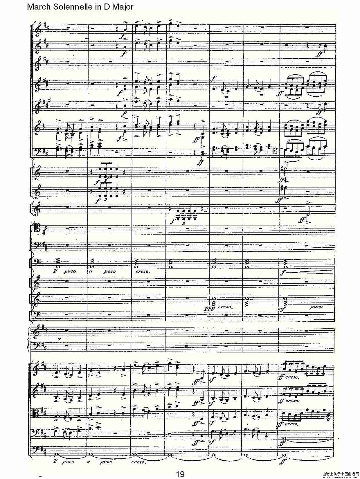 March Solennelle in D Major    D大调军管乐其它曲谱（图10）