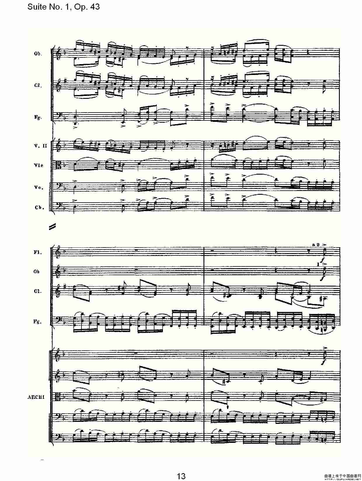 Suite No.1, Op.43   第一套曲,Op.43第一乐章（一）其它曲谱（图7）