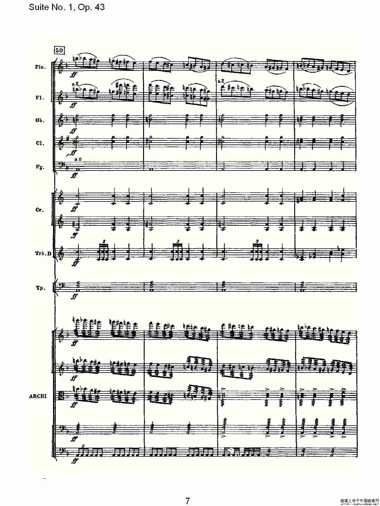 Suite No.1, Op.43   第一套曲,Op.43第一乐章（一）其它曲谱（图4）