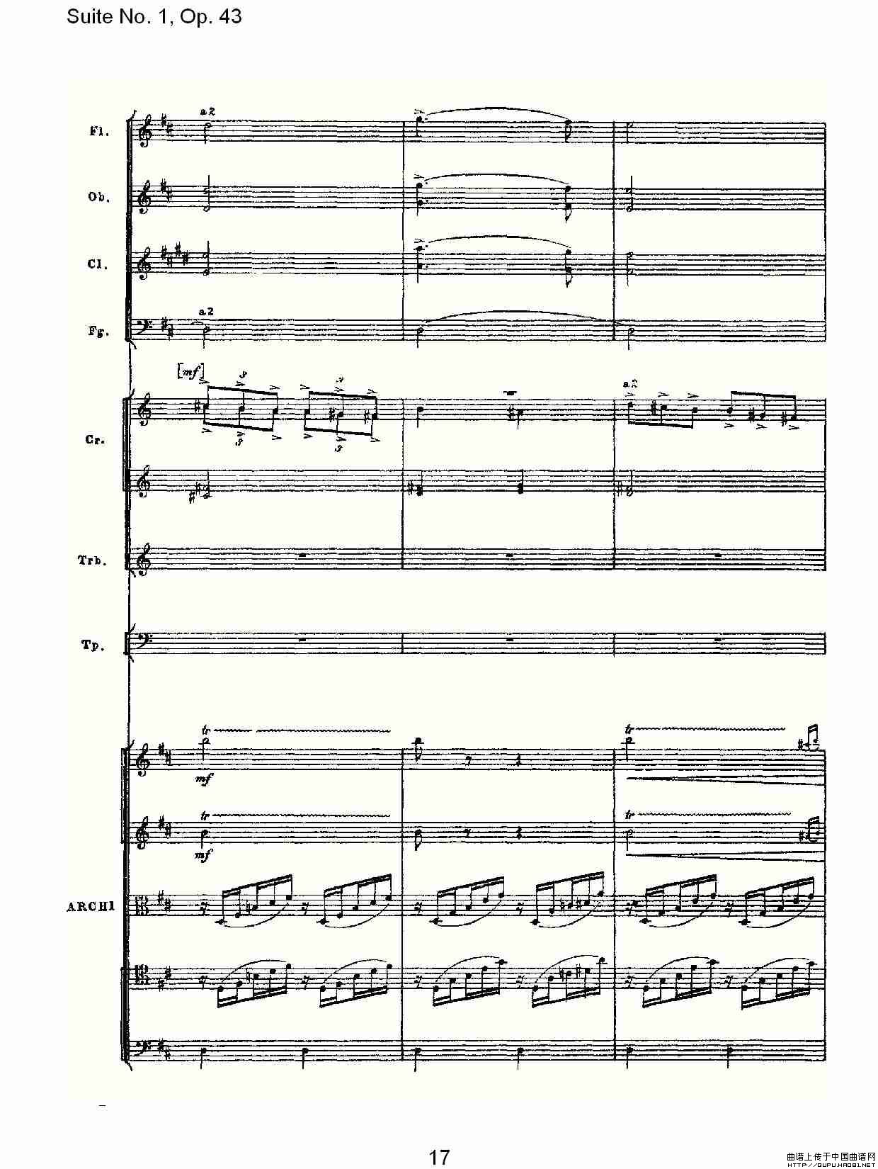 Suite No.1, Op.43   第一套曲,Op.43第三乐章其它曲谱（图9）