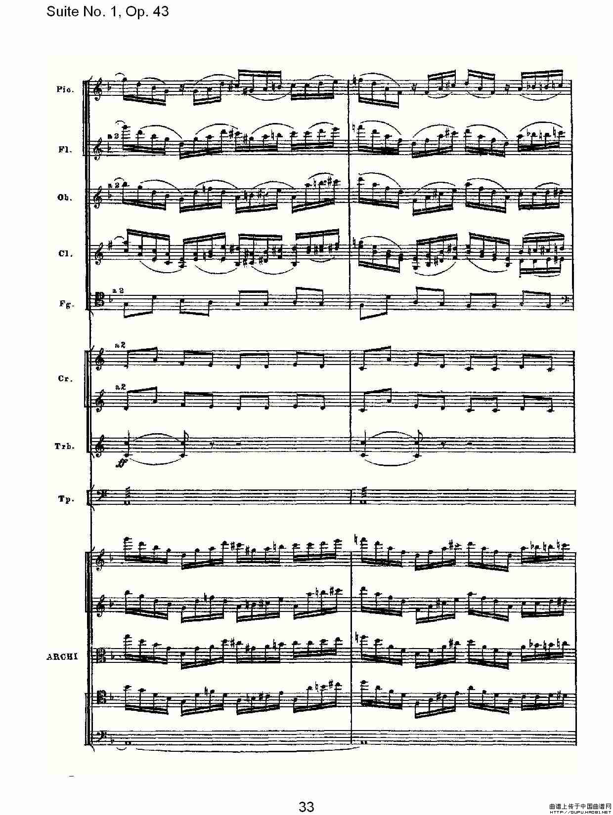 Suite No.1, Op.43   第一套曲,Op.43第一乐章（二）其它曲谱（图2）