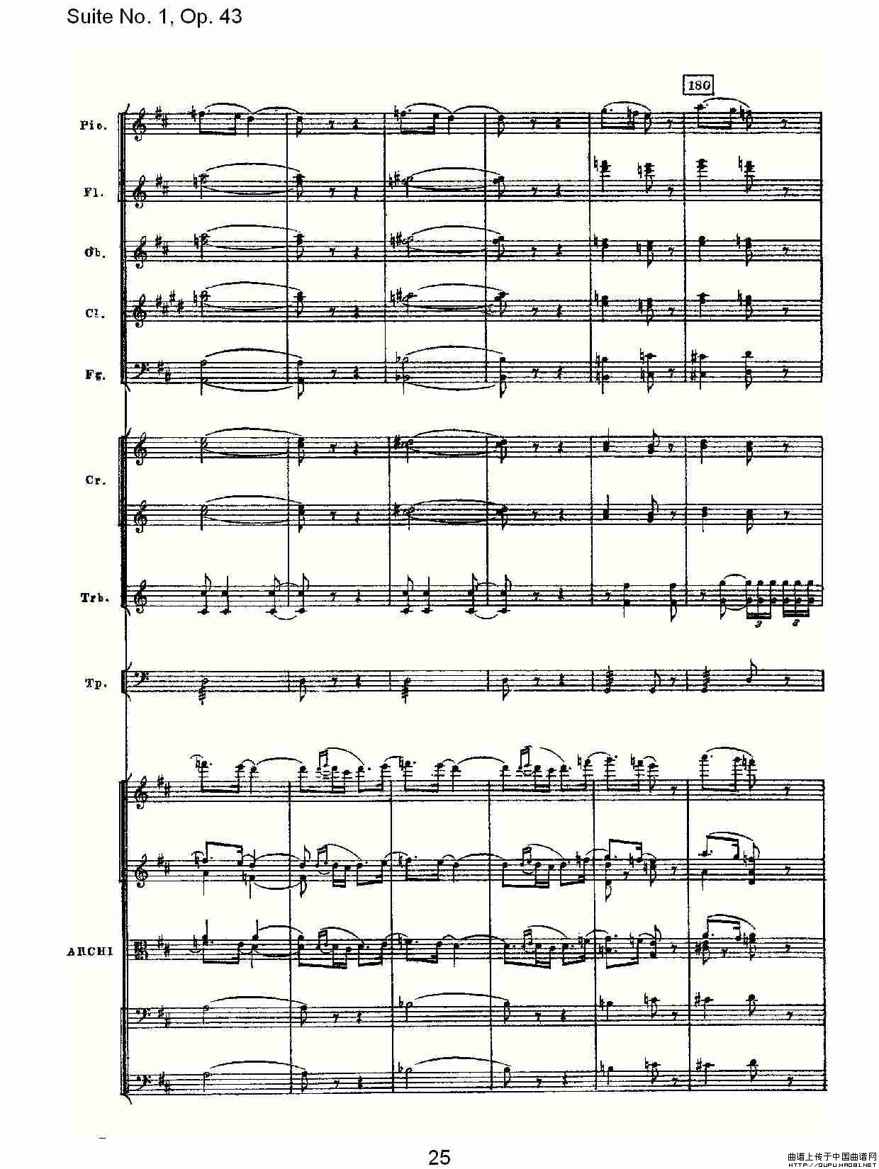 Suite No.1, Op.43   第一套曲,Op.43第三乐章其它曲谱（图13）