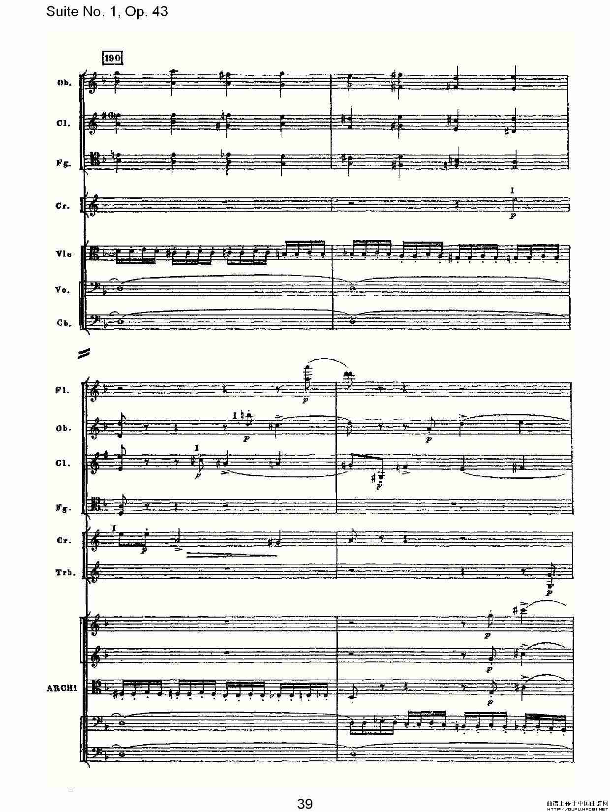 Suite No.1, Op.43   第一套曲,Op.43第一乐章（二）其它曲谱（图5）