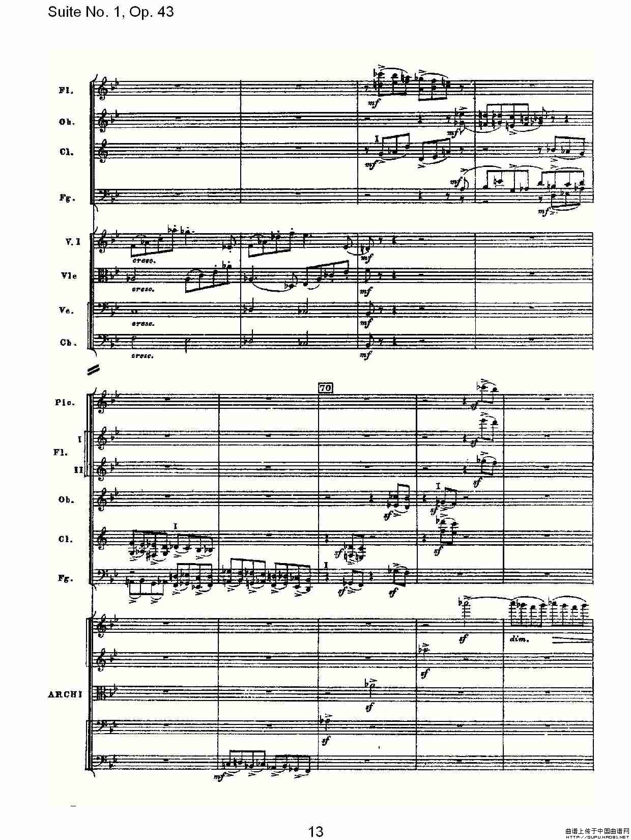 Suite No.1, Op.43   第一套曲,Op.43第五乐章（一）其它曲谱（图7）