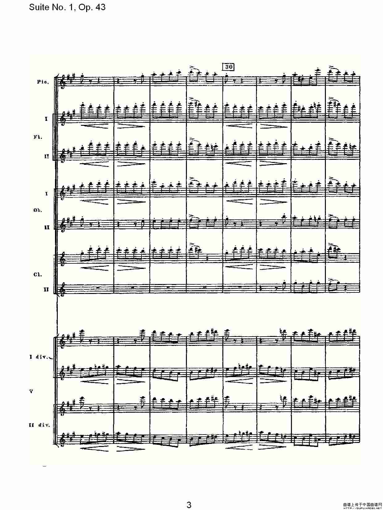 Suite No.1, Op.43   第一套曲,Op.43第四乐章其它曲谱（图2）