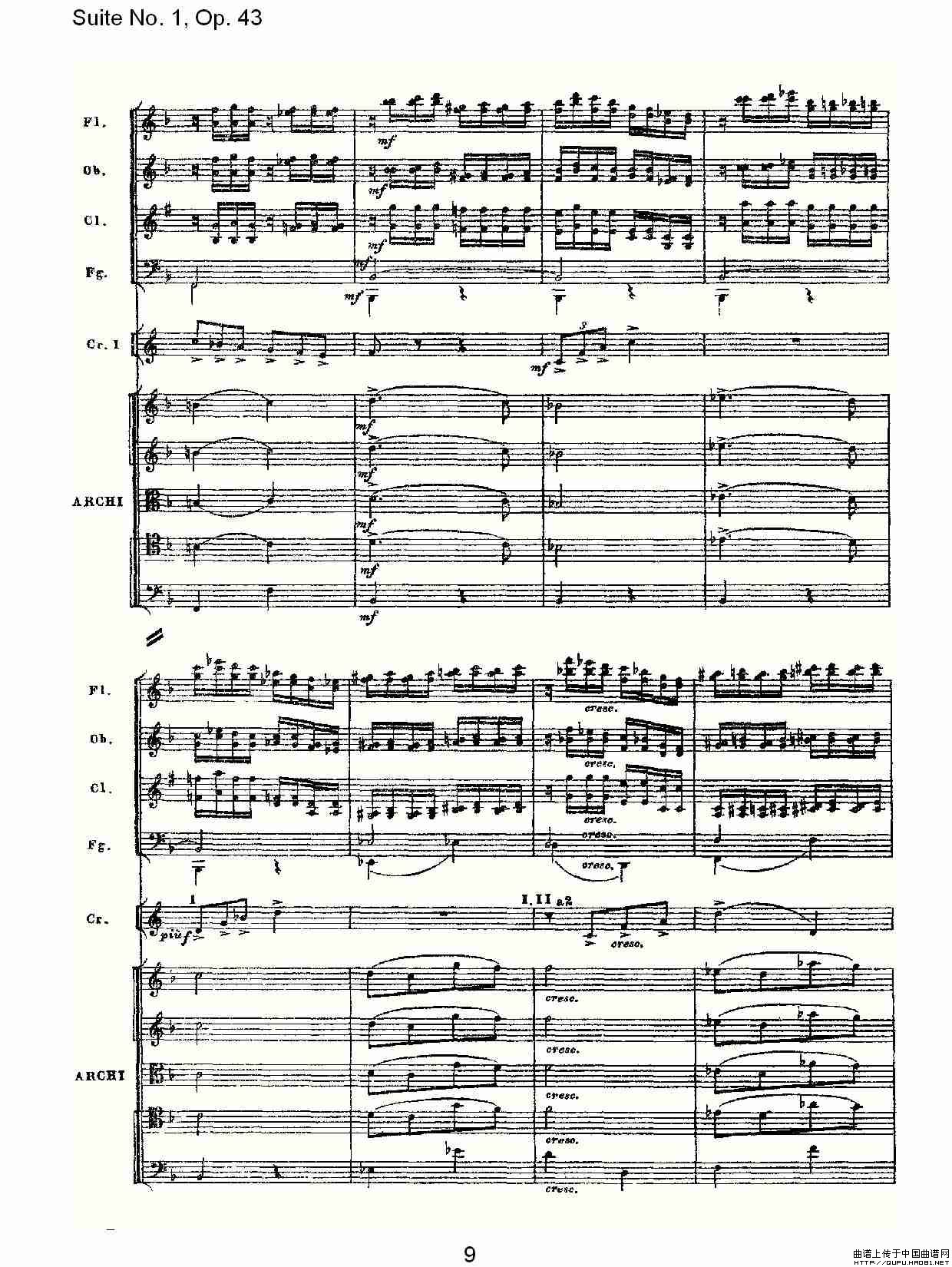Suite No.1, Op.43   第一套曲,Op.43第三乐章其它曲谱（图5）