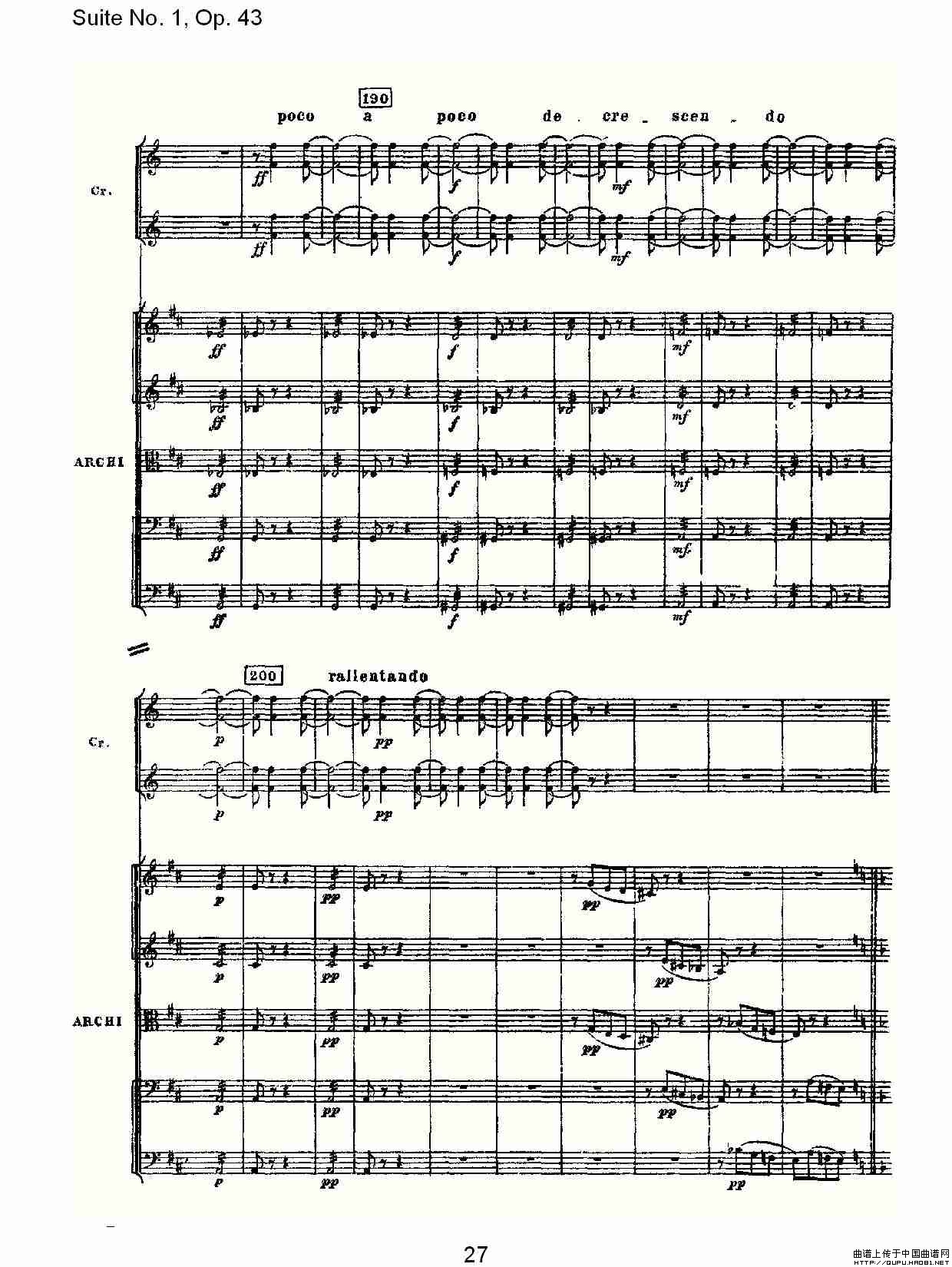 Suite No.1, Op.43   第一套曲,Op.43第三乐章其它曲谱（图14）