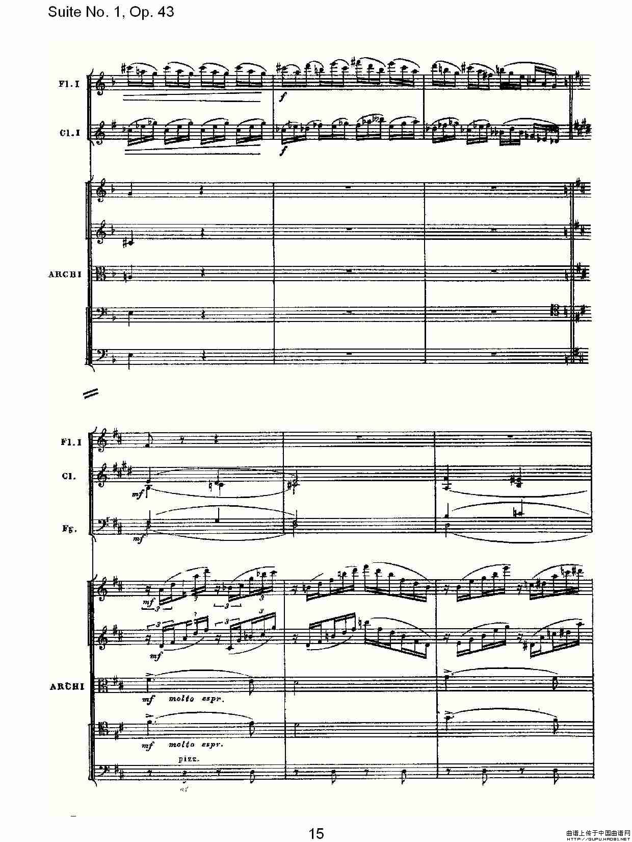 Suite No.1, Op.43   第一套曲,Op.43第三乐章其它曲谱（图8）