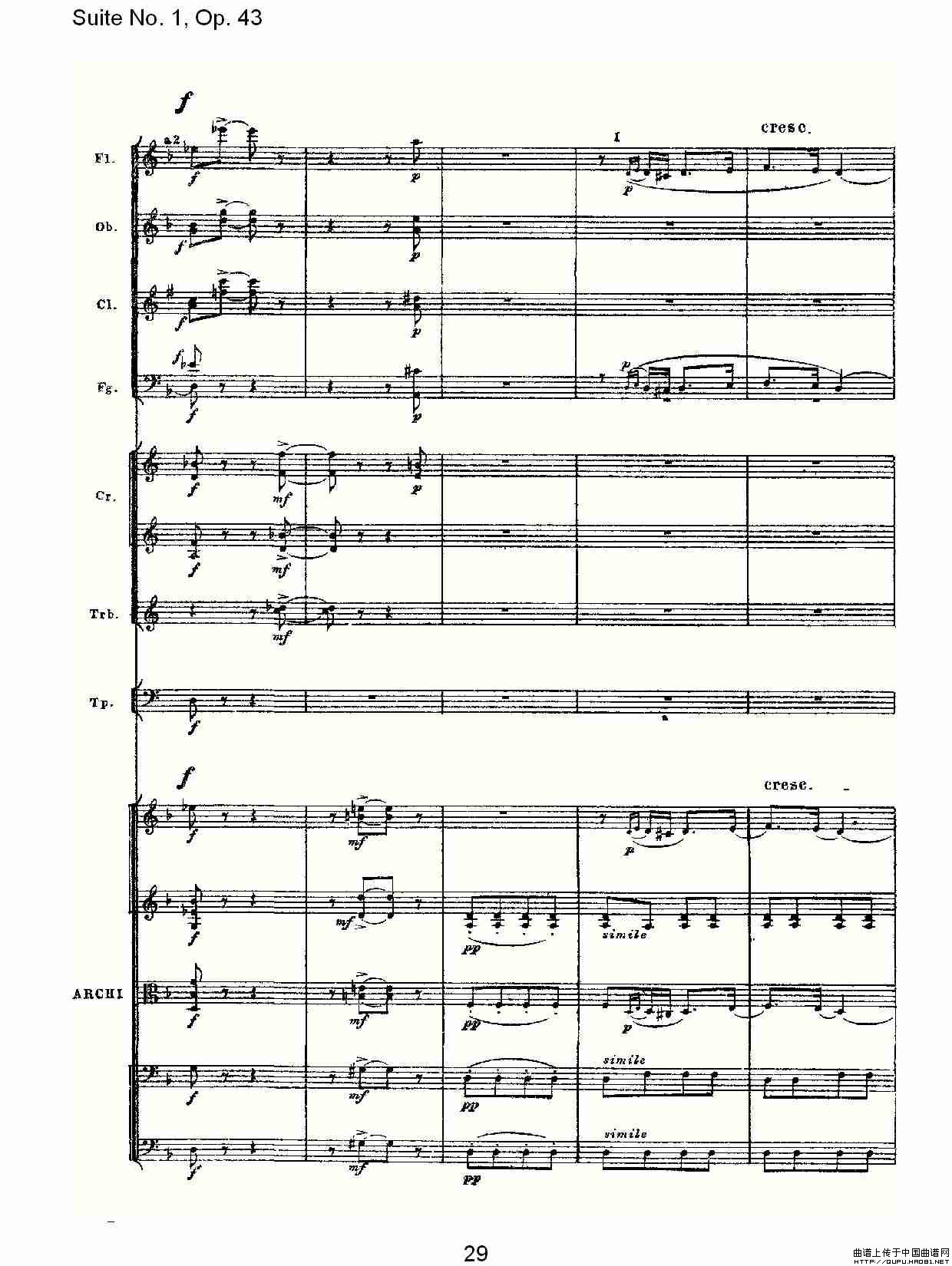Suite No.1, Op.43   第一套曲,Op.43第三乐章其它曲谱（图15）
