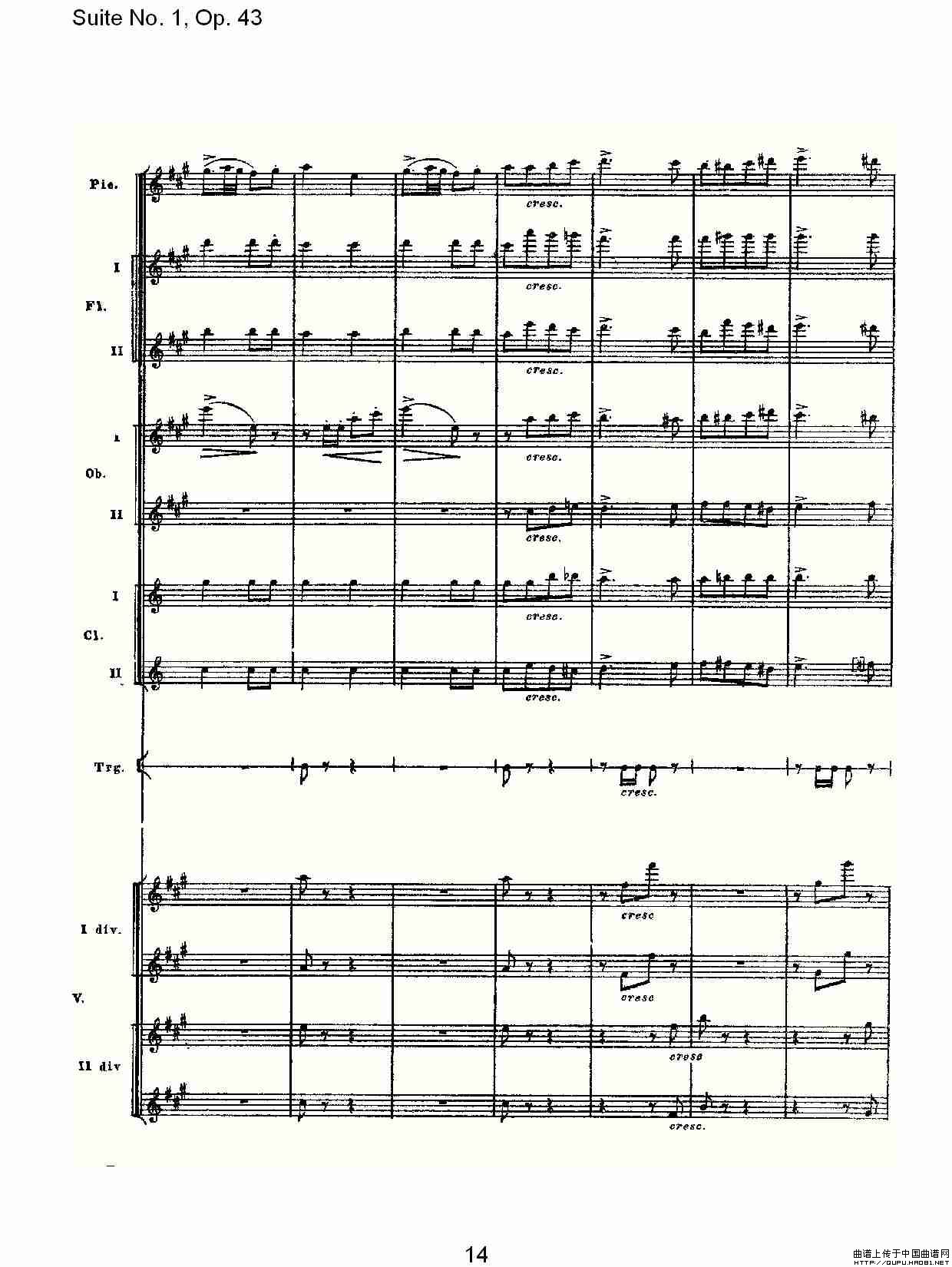 Suite No.1, Op.43   第一套曲,Op.43第四乐章其它曲谱（图7）