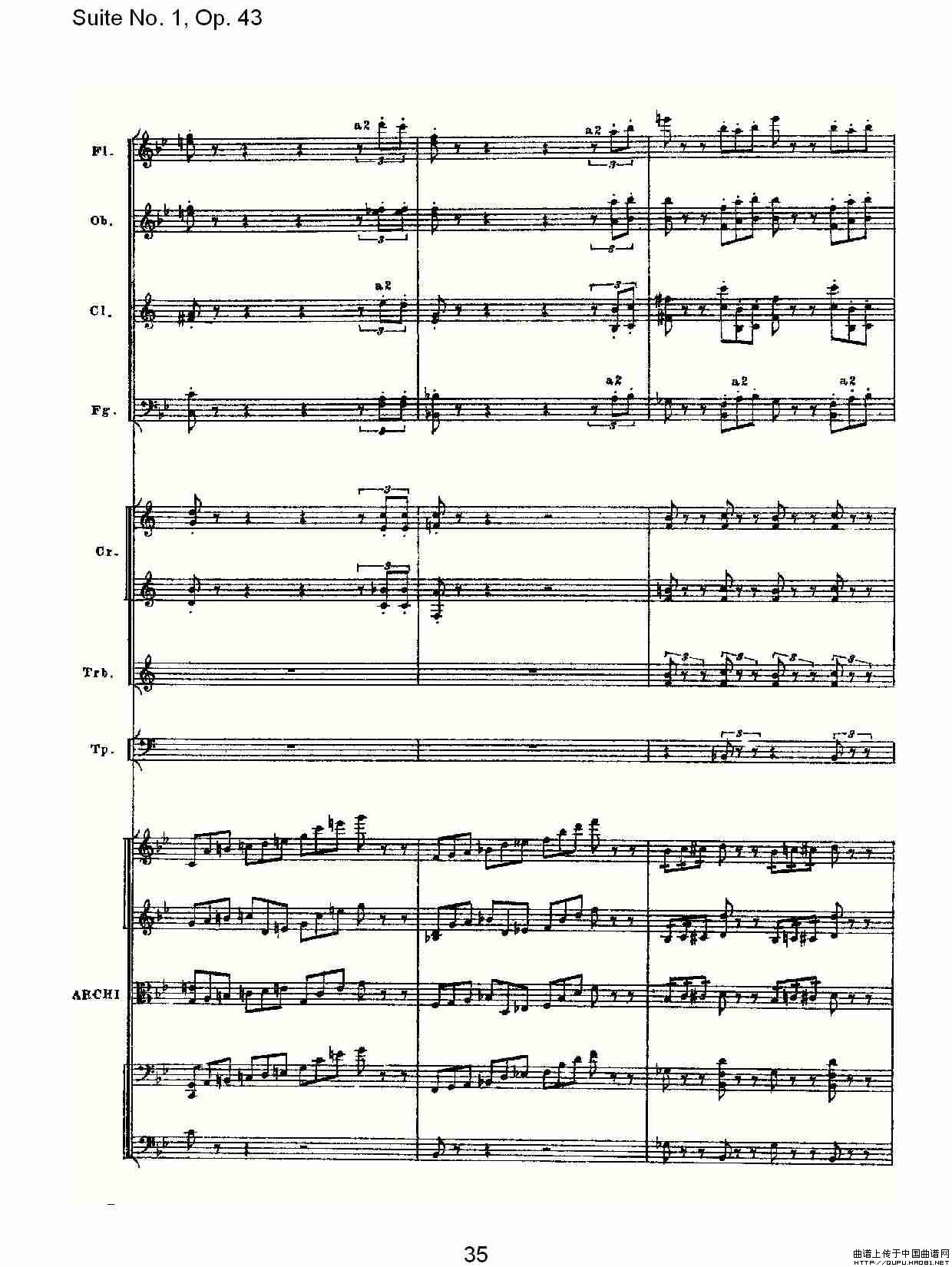 Suite No.1, Op.43   第一套曲,Op.43第五乐章（二）其它曲谱（图3）